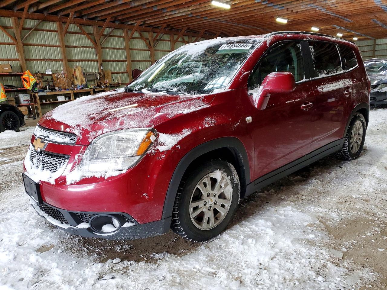 2012 Chevrolet Orlando Lt Red vin: KL77P2EM4CK521603