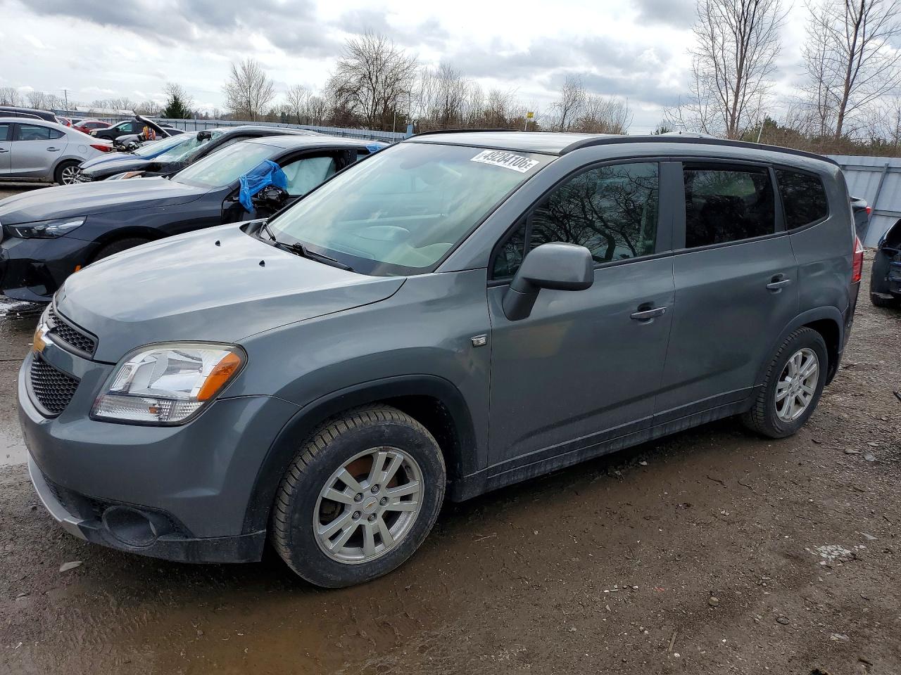 2012 Chevrolet Orlando Lt Gray vin: KL77P2EM4CK564340