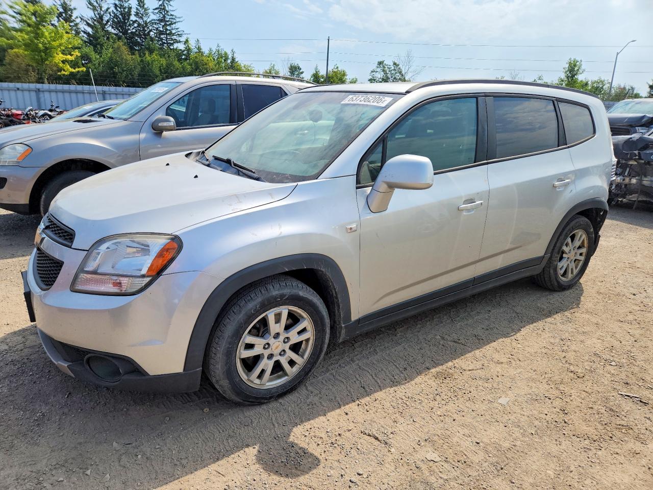 2012 Chevrolet Orlando Lt Silver vin: KL77P2EM5CK522923