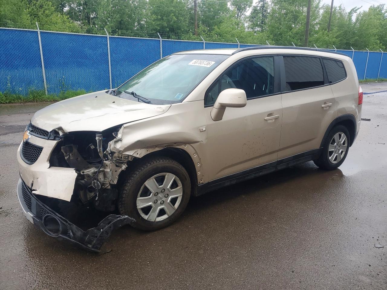 2012 Chevrolet Orlando Lt Tan vin: KL77P2EM8CK615399