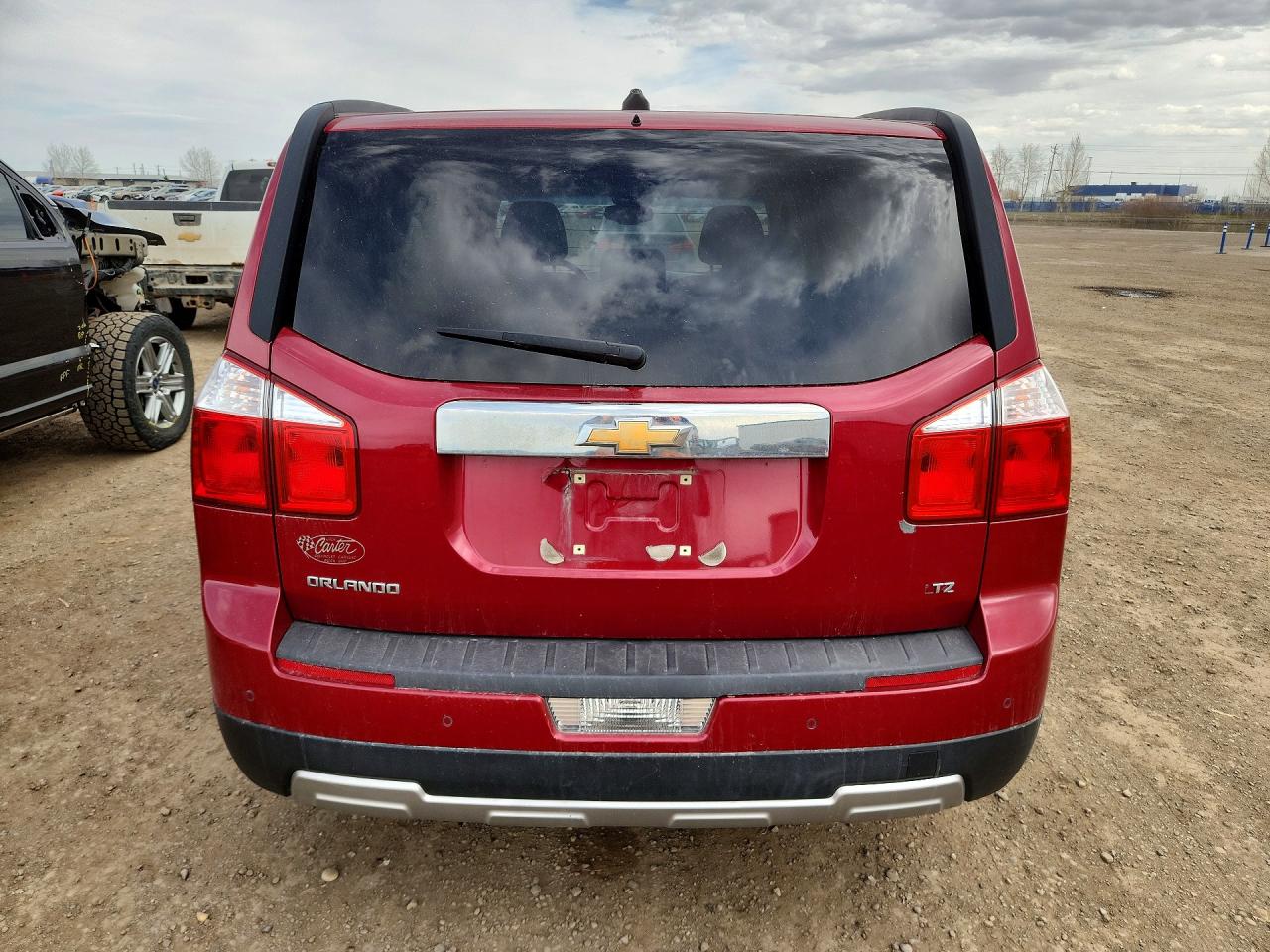 2012 Chevrolet Orlando Ltz Red vin: KL77P3EM0CK615841