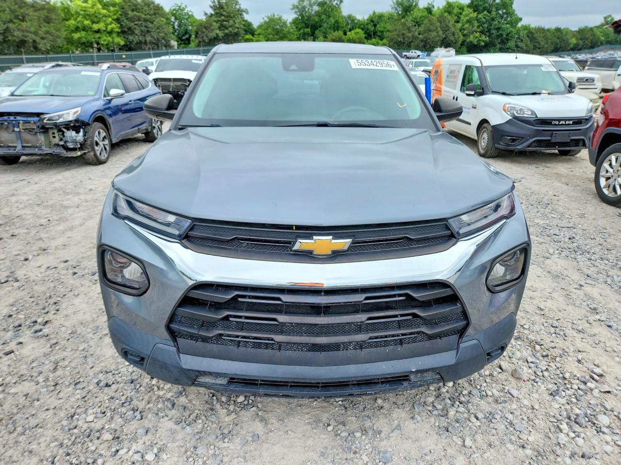 2021 Chevrolet Trailblazer Ls Gray vin: KL79MMS25MB181623