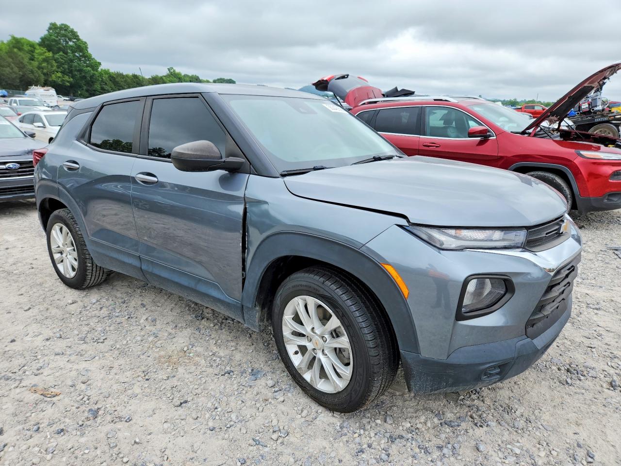 2021 Chevrolet Trailblazer Ls Gray vin: KL79MMS25MB181623