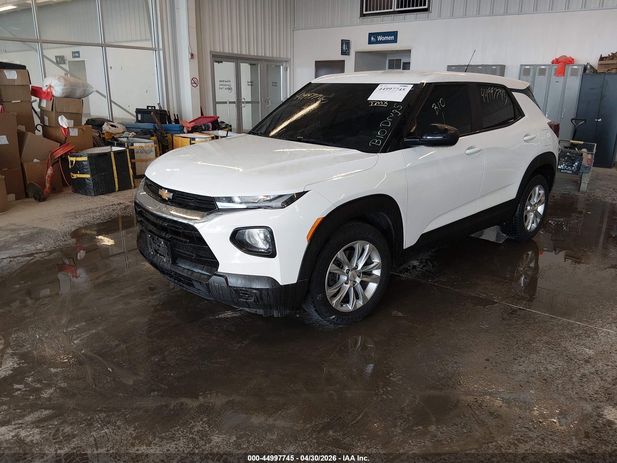 2023 Chevrolet Trailblazer Fwd Ls White vin: KL79MMS26PB077534