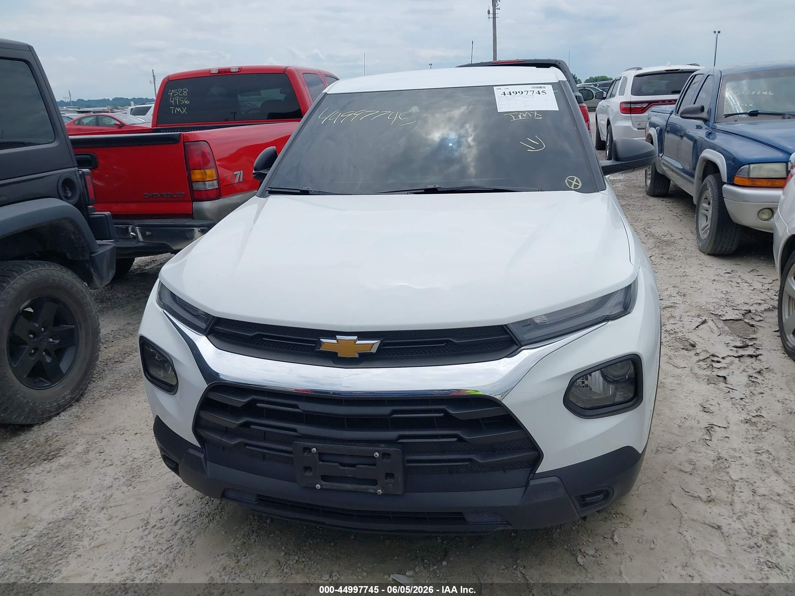 2023 Chevrolet Trailblazer Fwd Ls White vin: KL79MMS26PB077534