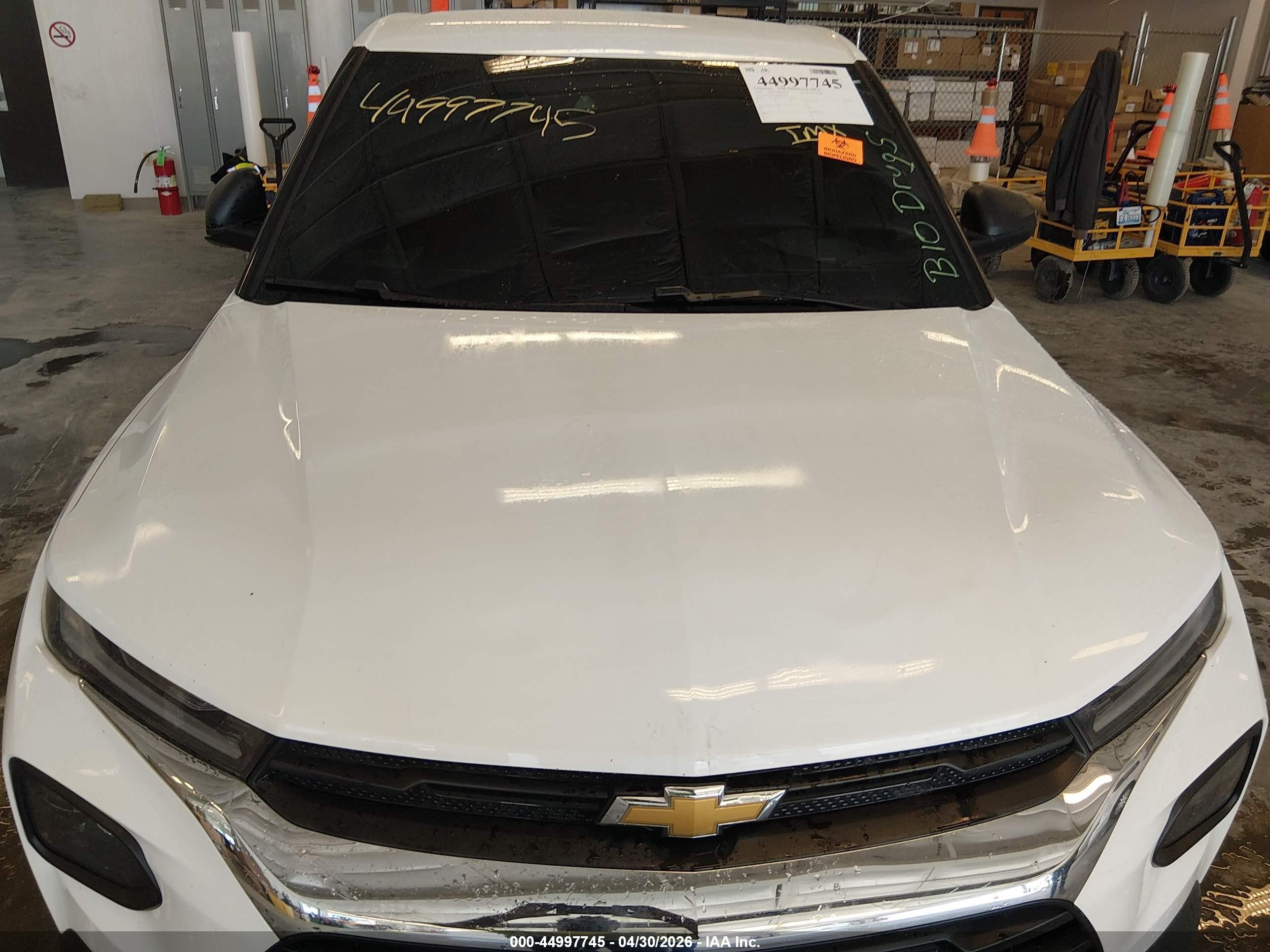 2023 Chevrolet Trailblazer Fwd Ls White vin: KL79MMS26PB077534