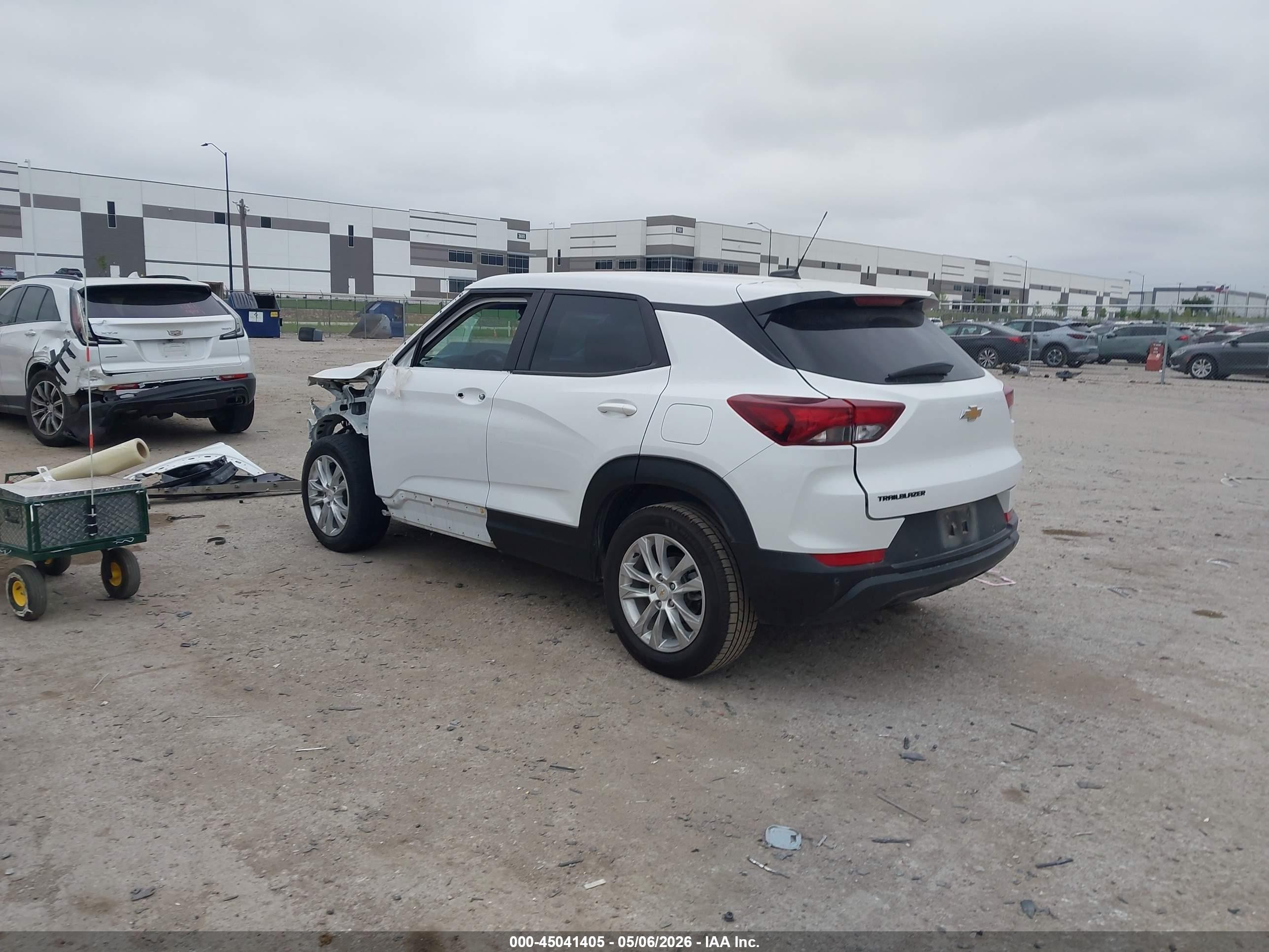 2021 Chevrolet Trailblazer Fwd Ls White vin: KL79MMS2XMB168186