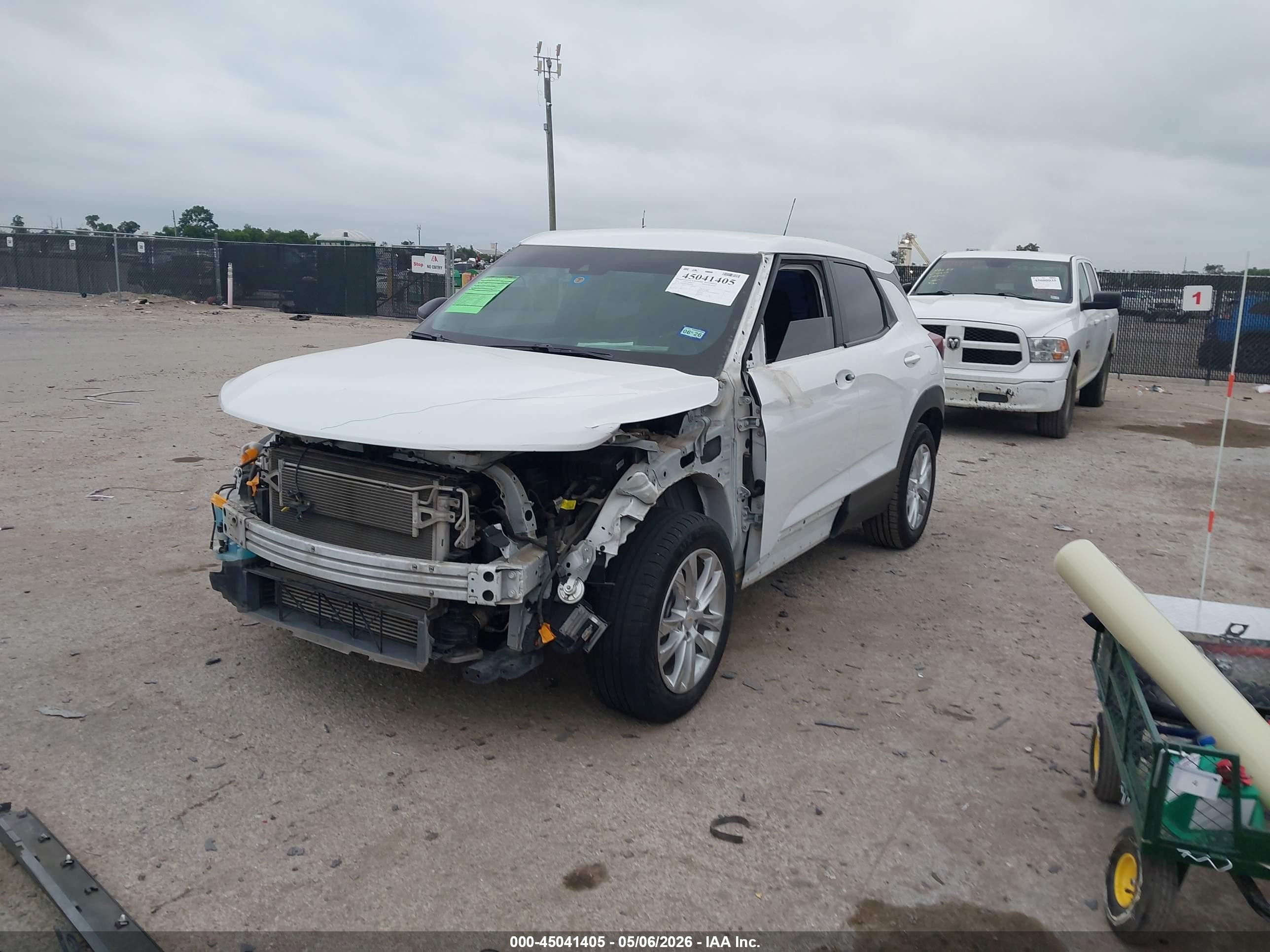 2021 Chevrolet Trailblazer Fwd Ls White vin: KL79MMS2XMB168186