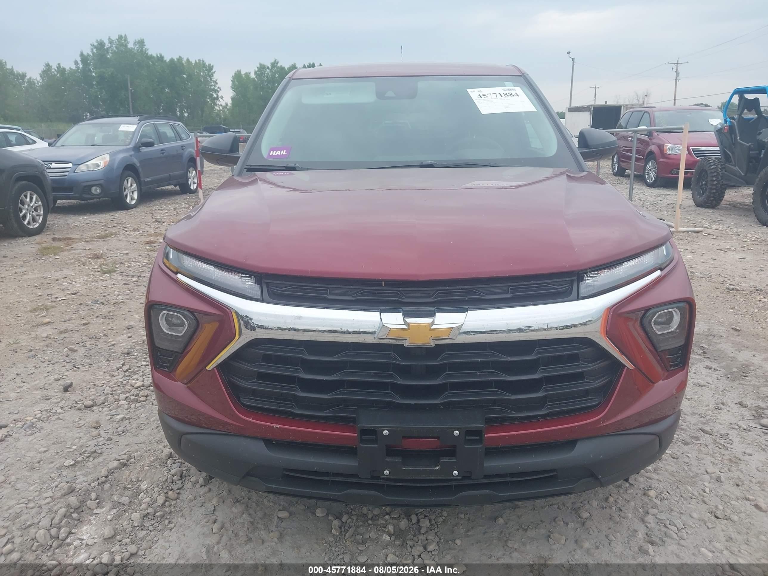 2025 Chevrolet Trailblazer Awd Ls Красный vin: KL79MNSL2SB130706
