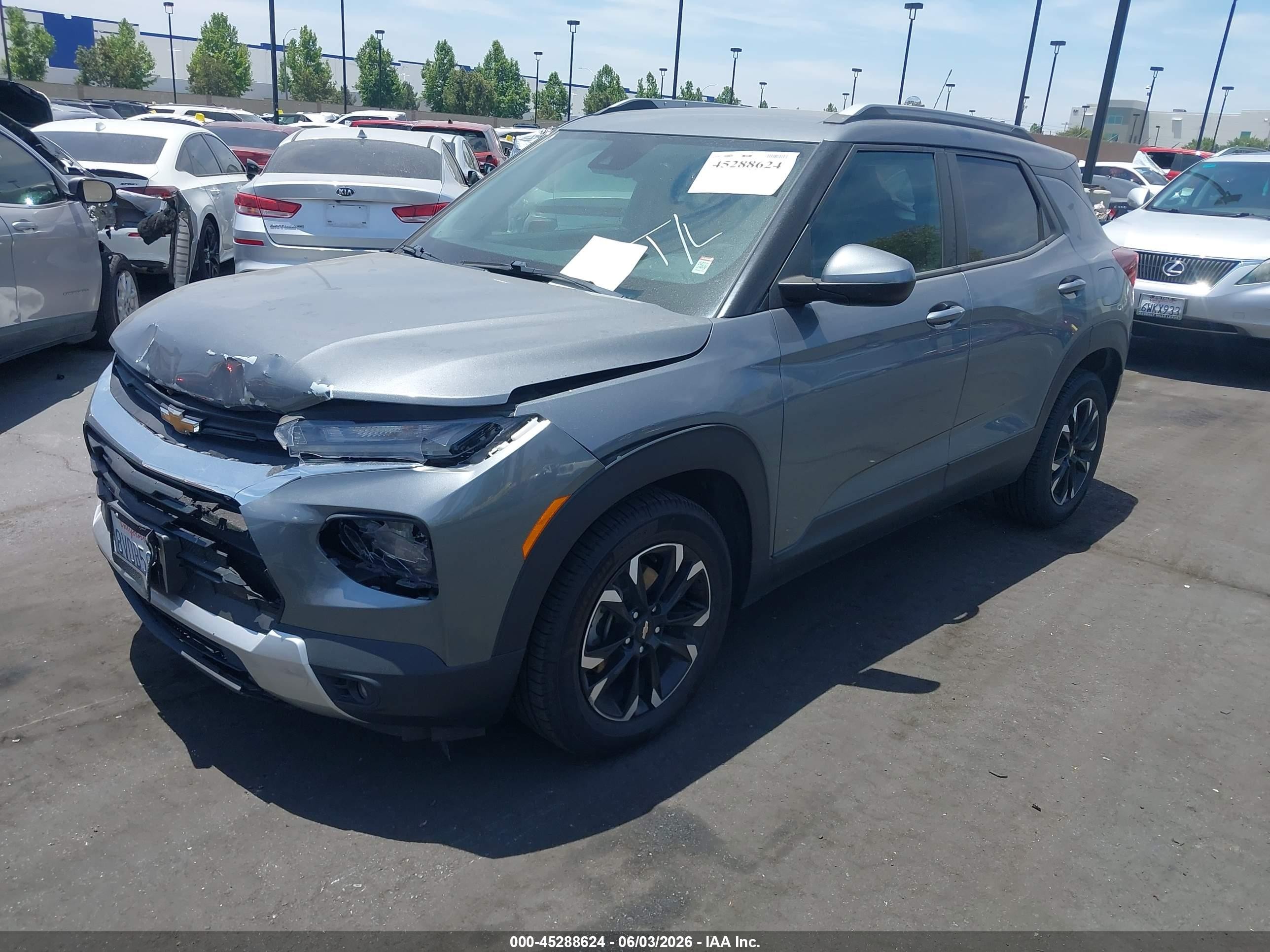 2021 Chevrolet Trailblazer Fwd Lt Gray vin: KL79MPS21MB093380