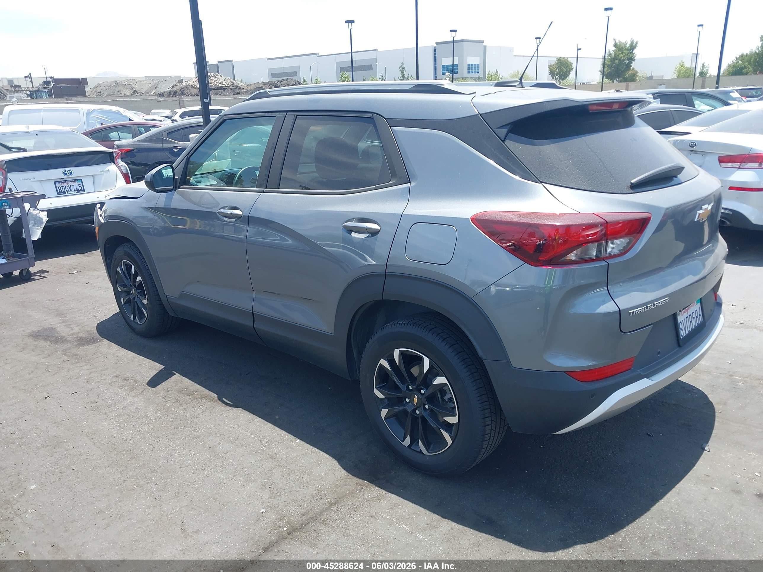 2021 Chevrolet Trailblazer Fwd Lt Gray vin: KL79MPS21MB093380