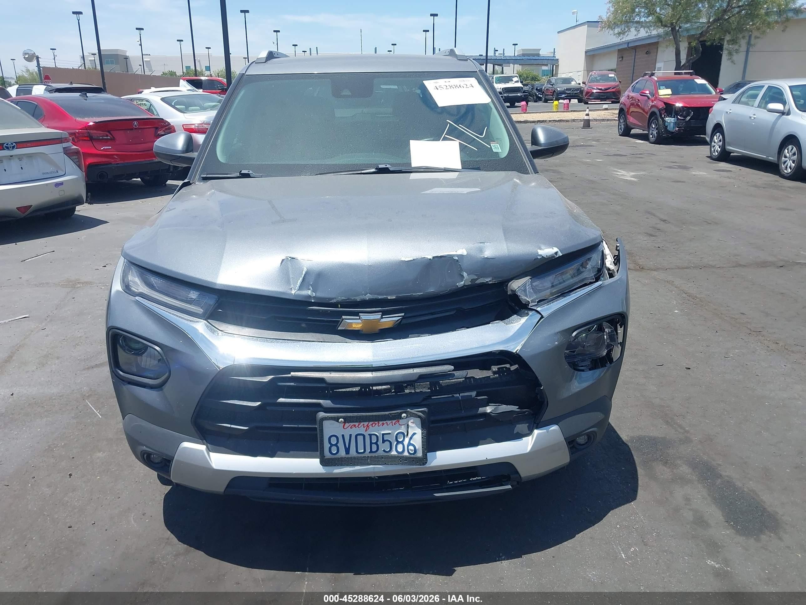 2021 Chevrolet Trailblazer Fwd Lt Gray vin: KL79MPS21MB093380