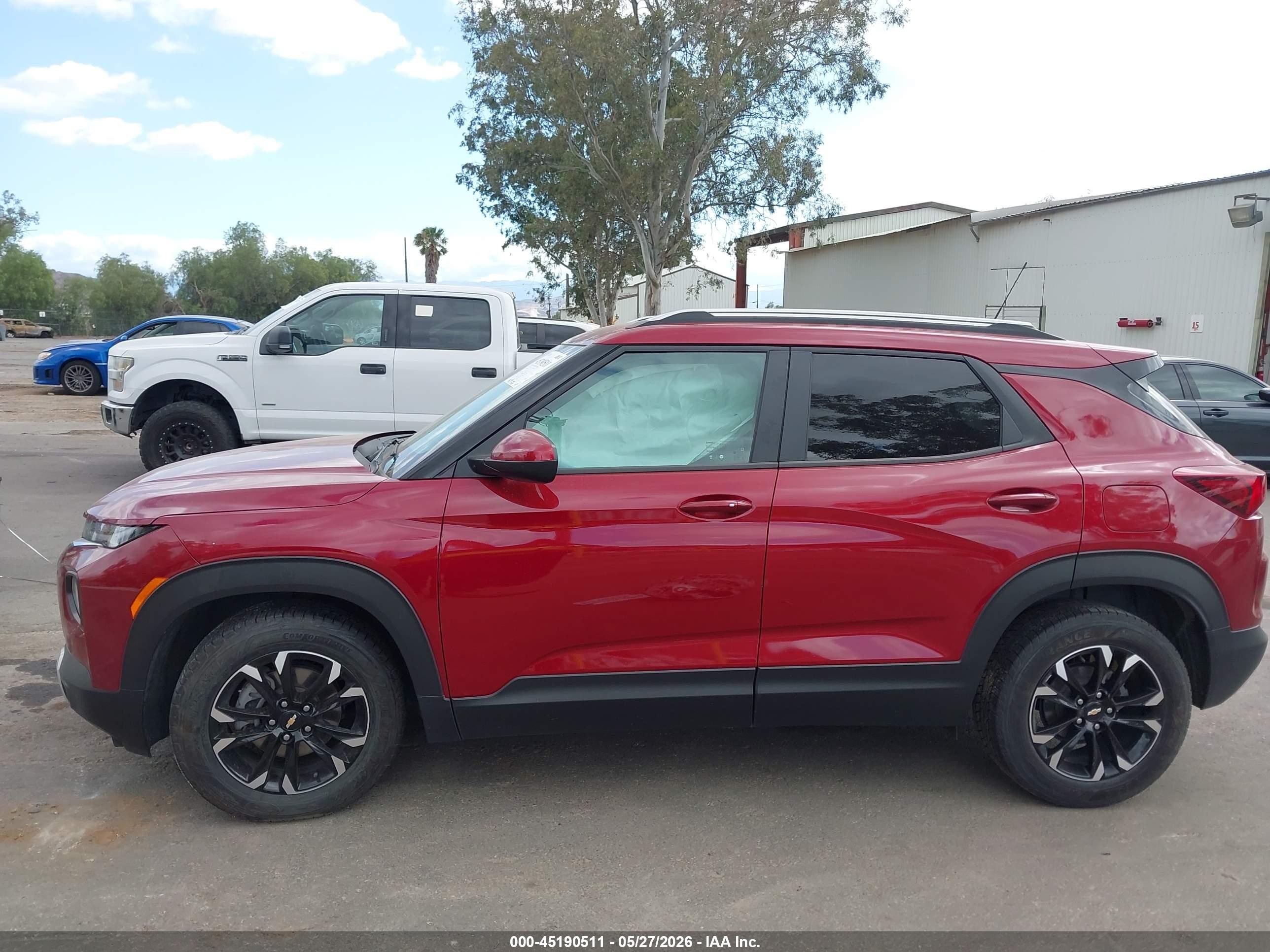 2021 Chevrolet Trailblazer Fwd Lt Red vin: KL79MPS27MB054406