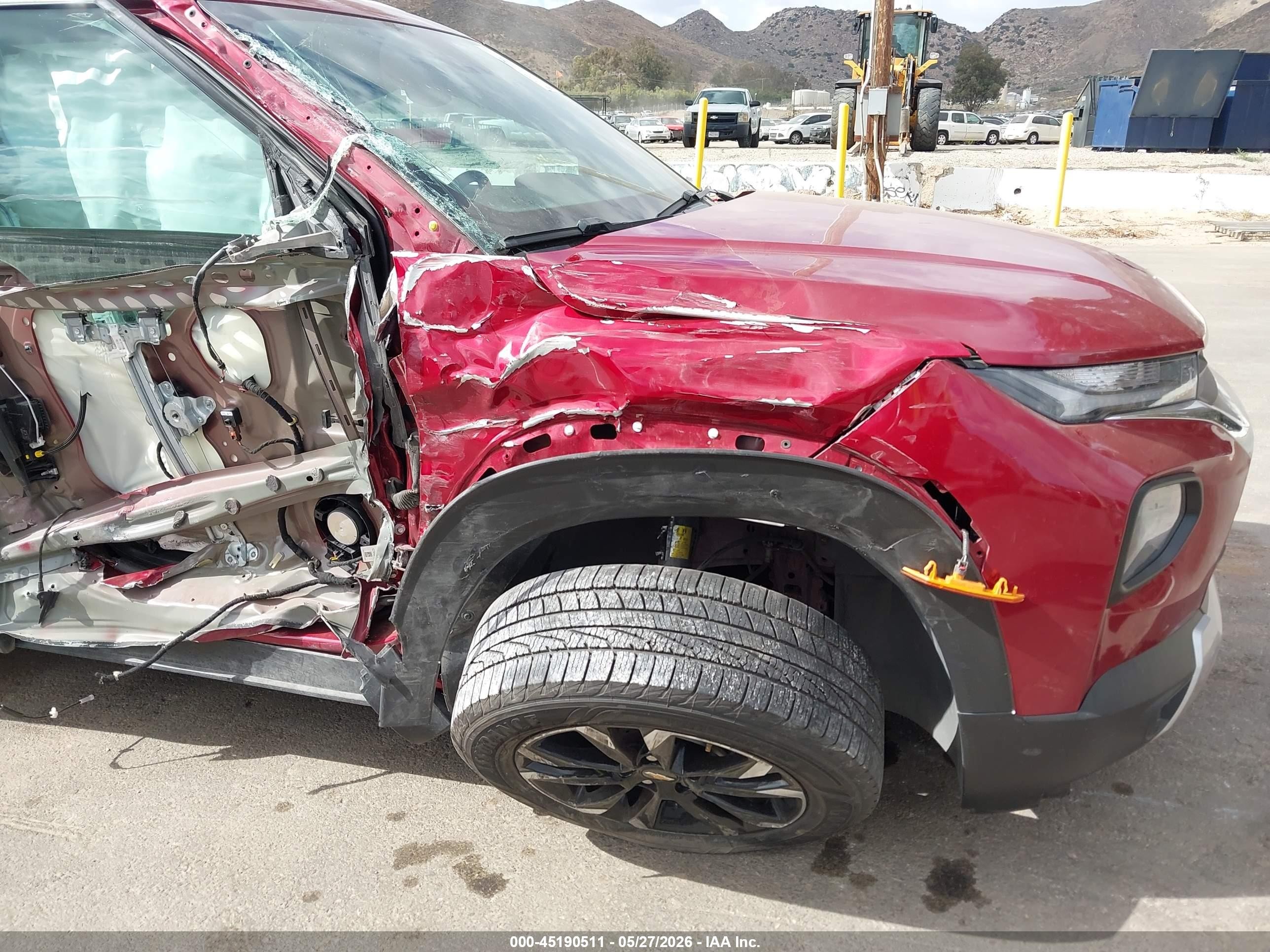 2021 Chevrolet Trailblazer Fwd Lt Red vin: KL79MPS27MB054406