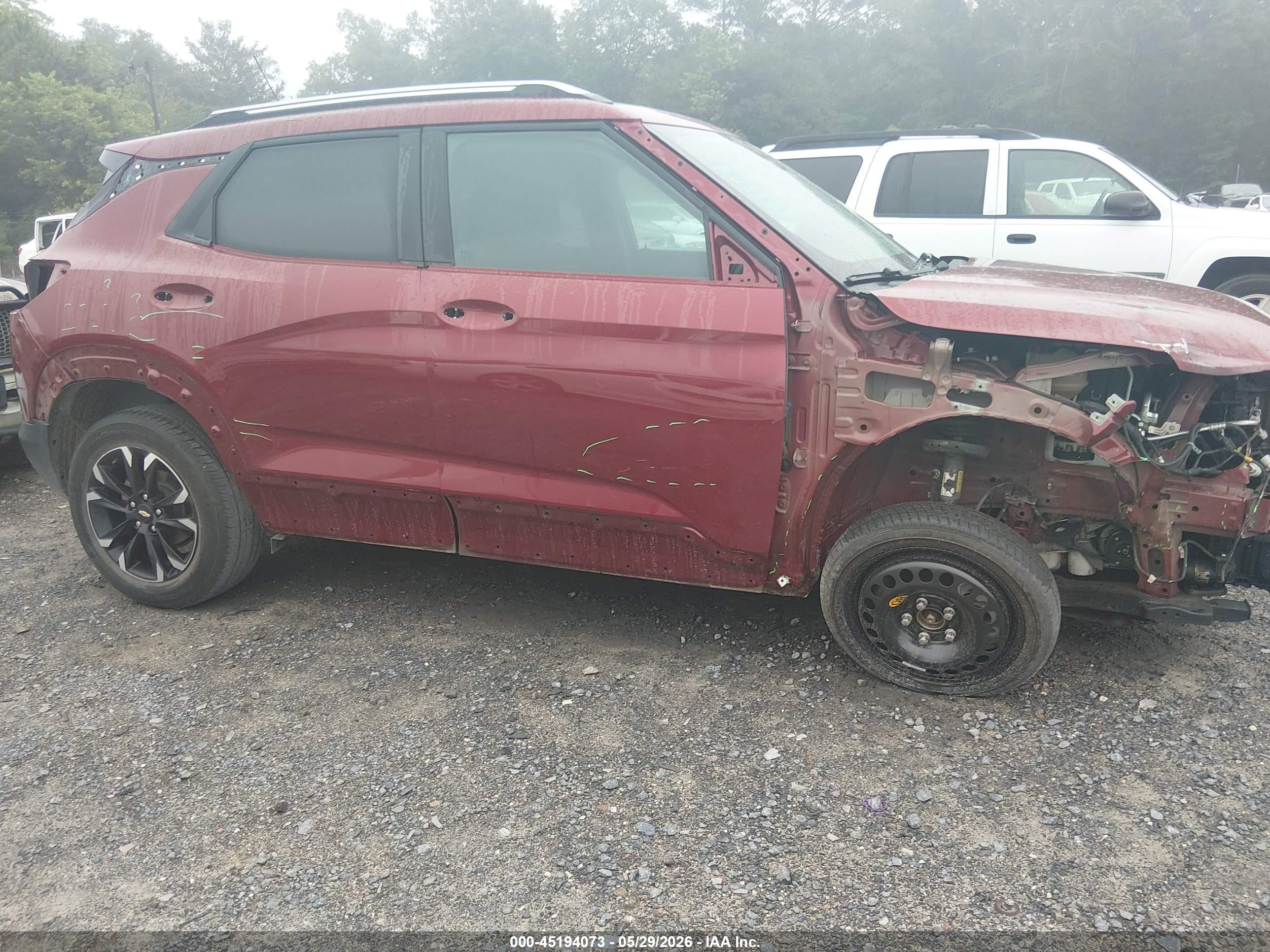 2023 Chevrolet Trailblazer Fwd Lt Red vin: KL79MPS27PB057892