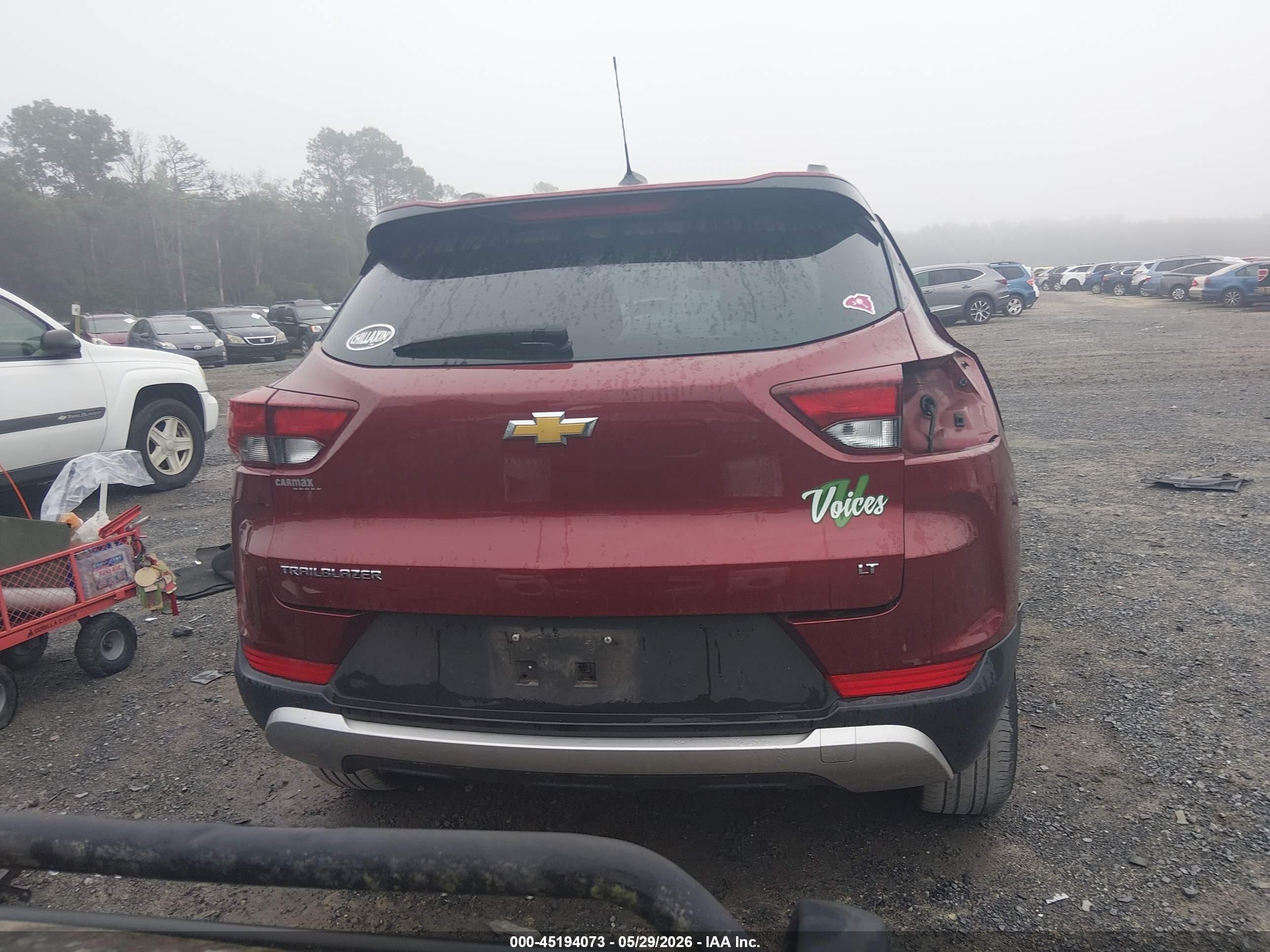 2023 Chevrolet Trailblazer Fwd Lt Red vin: KL79MPS27PB057892