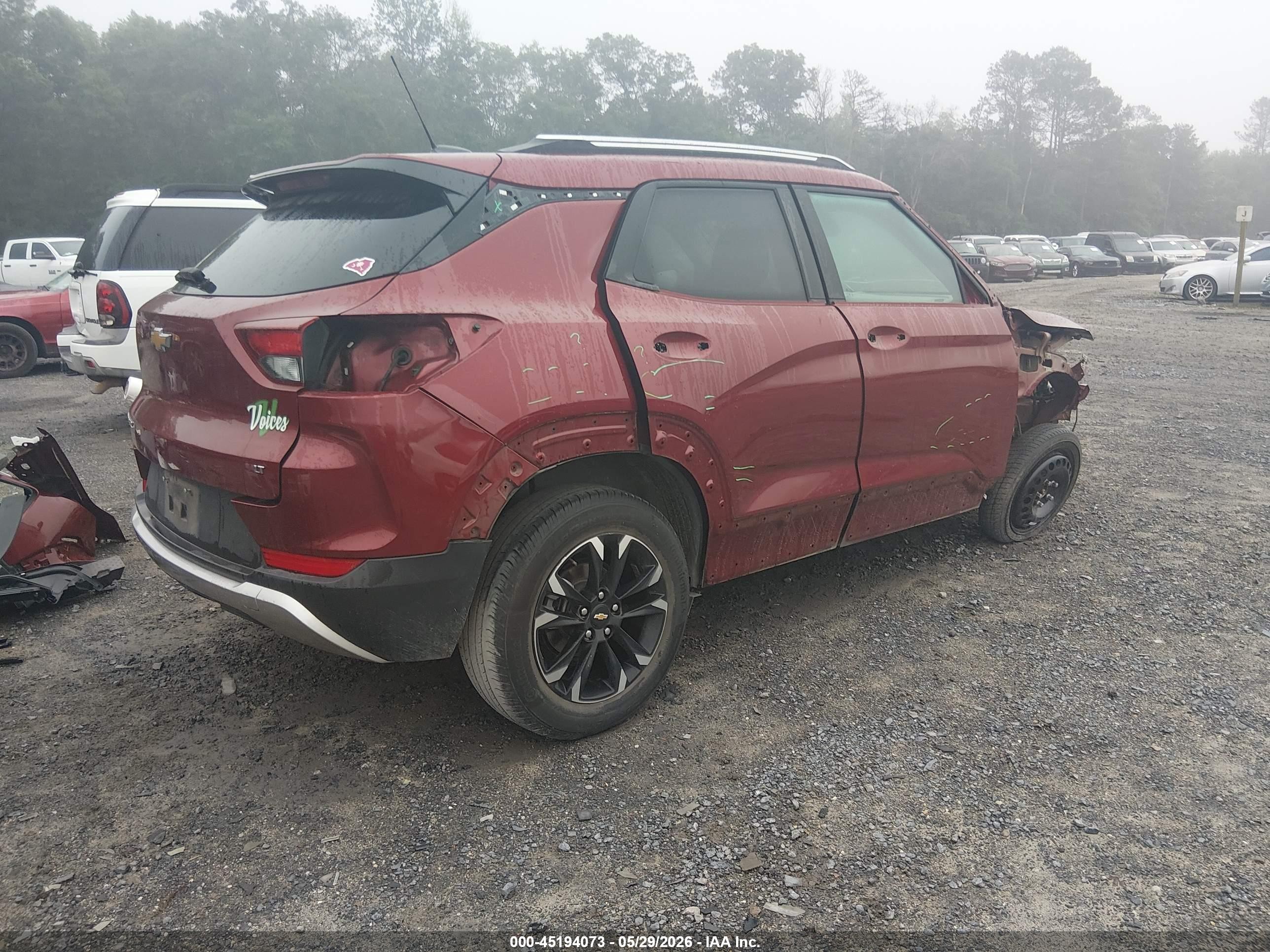 2023 Chevrolet Trailblazer Fwd Lt Red vin: KL79MPS27PB057892