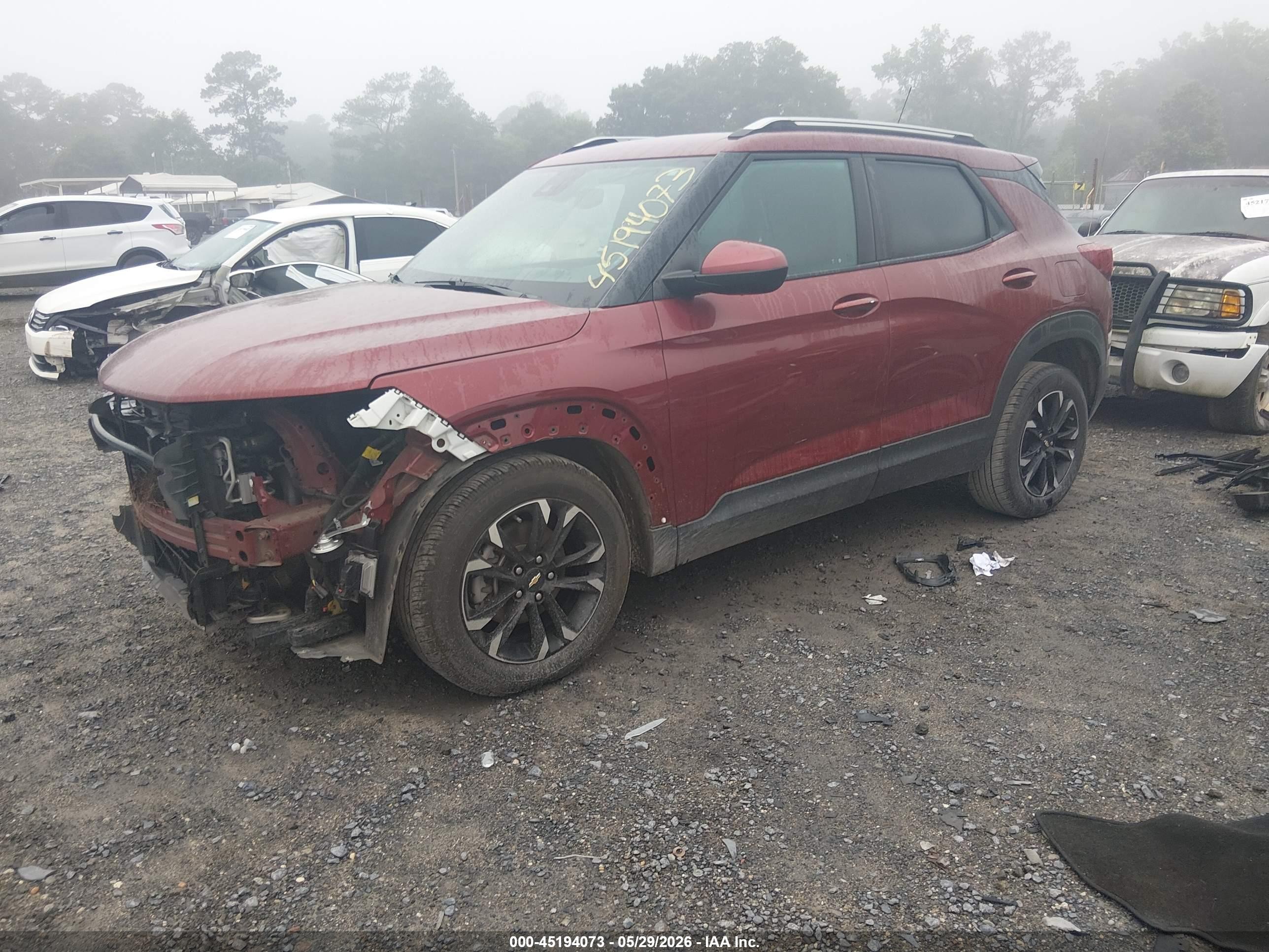 2023 Chevrolet Trailblazer Fwd Lt Red vin: KL79MPS27PB057892