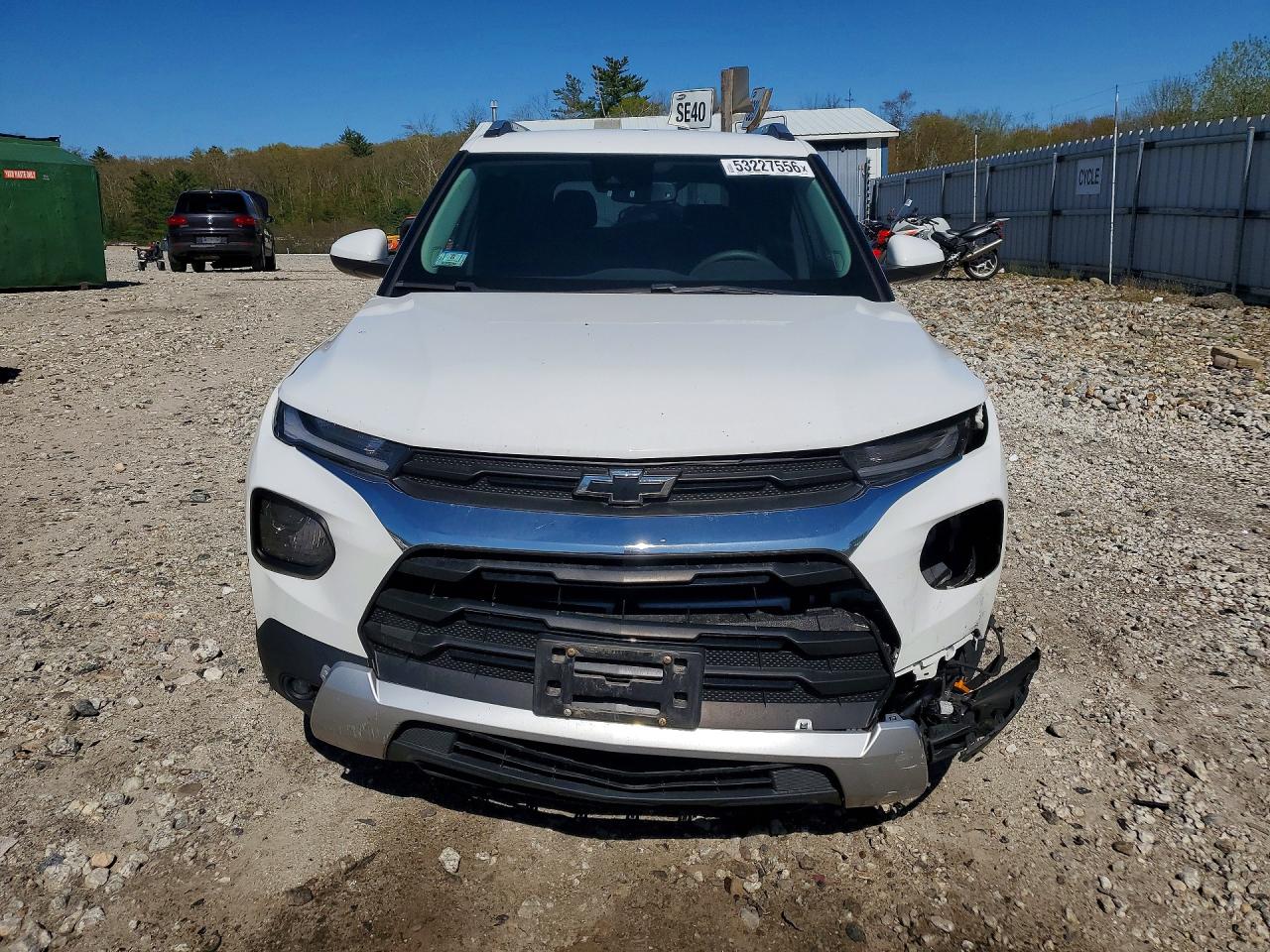 2022 Chevrolet Trailblazer Lt White vin: KL79MPS28NB123623