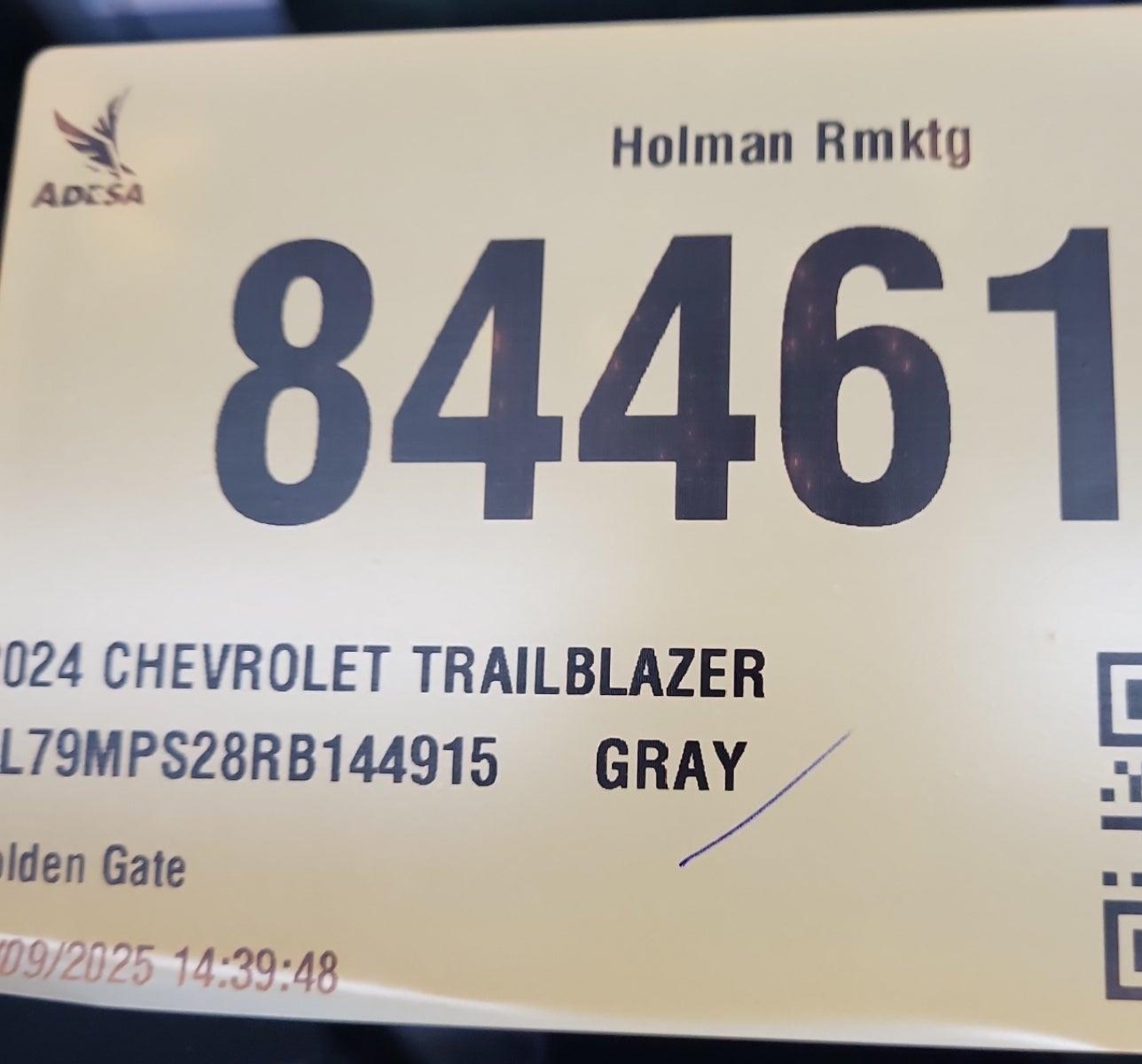 2024 Chevrolet Trailblazer Fwd Lt vin: KL79MPS28RB144915