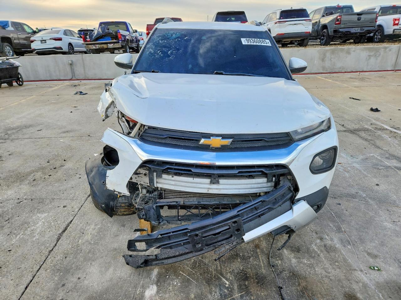 2021 Chevrolet Trailblazer Lt White vin: KL79MPS29MB015140
