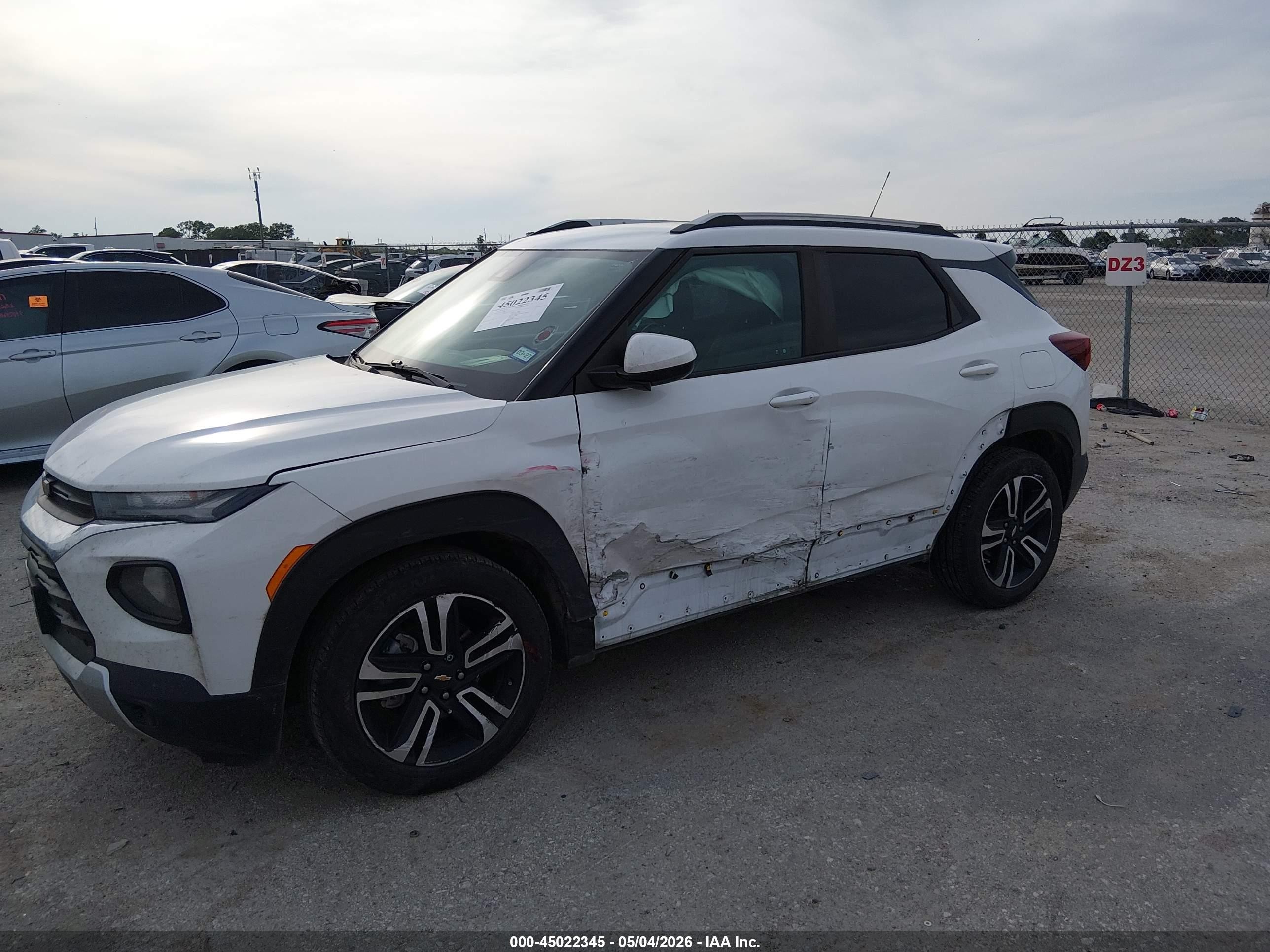 2021 Chevrolet Trailblazer Fwd Lt White vin: KL79MPS29MB172988