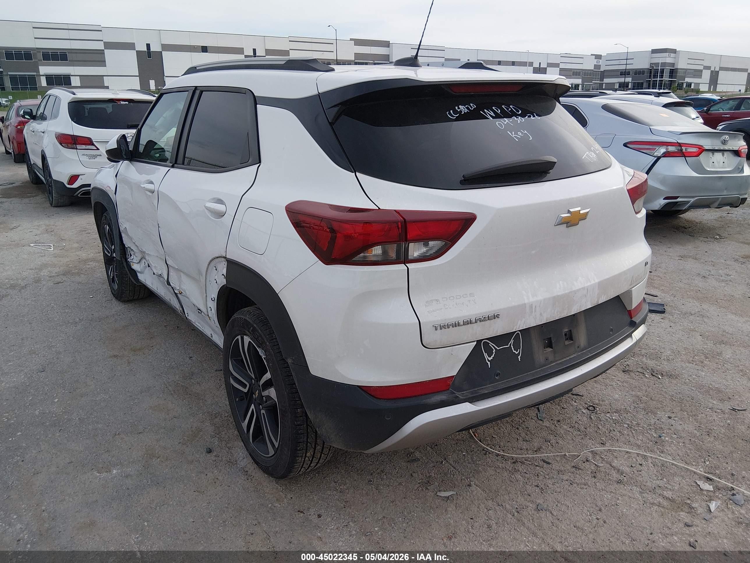 2021 Chevrolet Trailblazer Fwd Lt White vin: KL79MPS29MB172988
