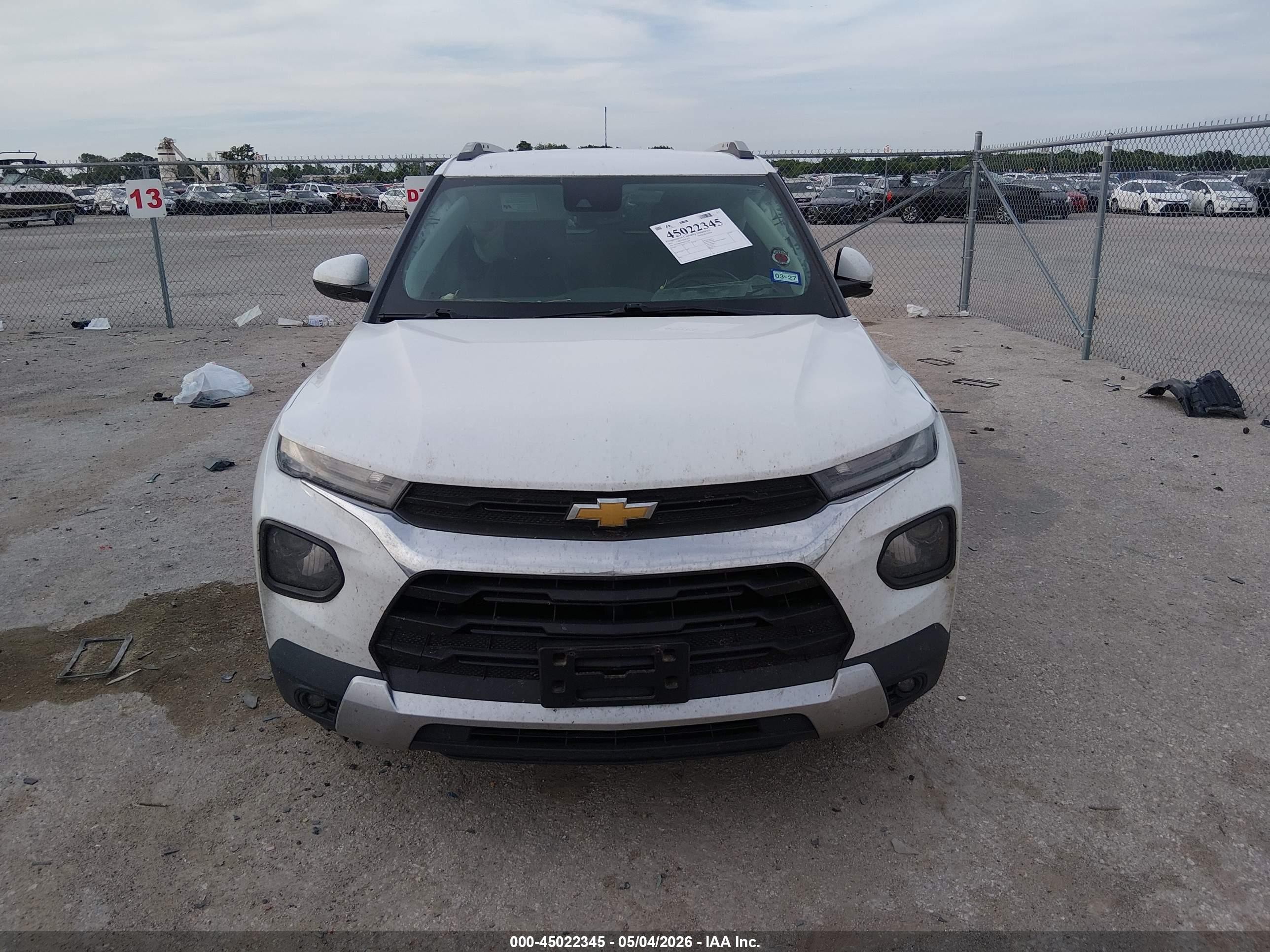 2021 Chevrolet Trailblazer Fwd Lt White vin: KL79MPS29MB172988