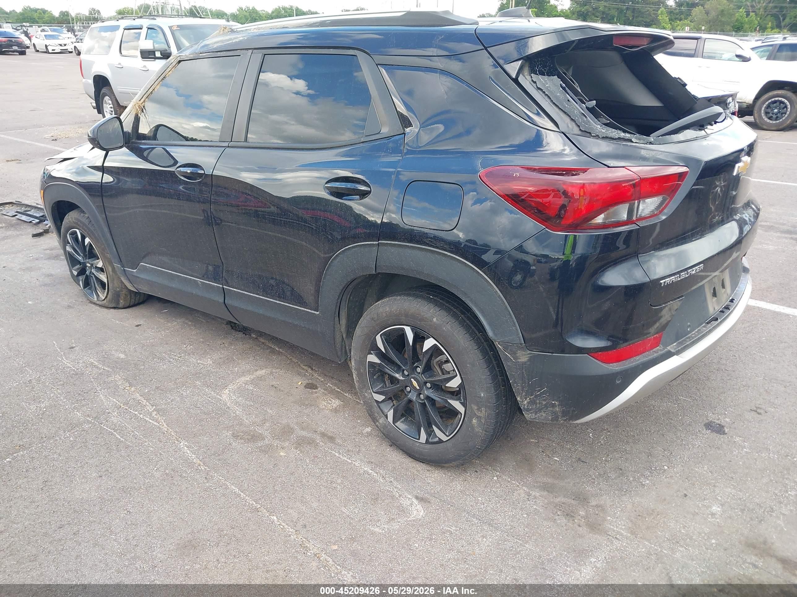 2021 Chevrolet Trailblazer Fwd Lt Black vin: KL79MPS2XMB129843
