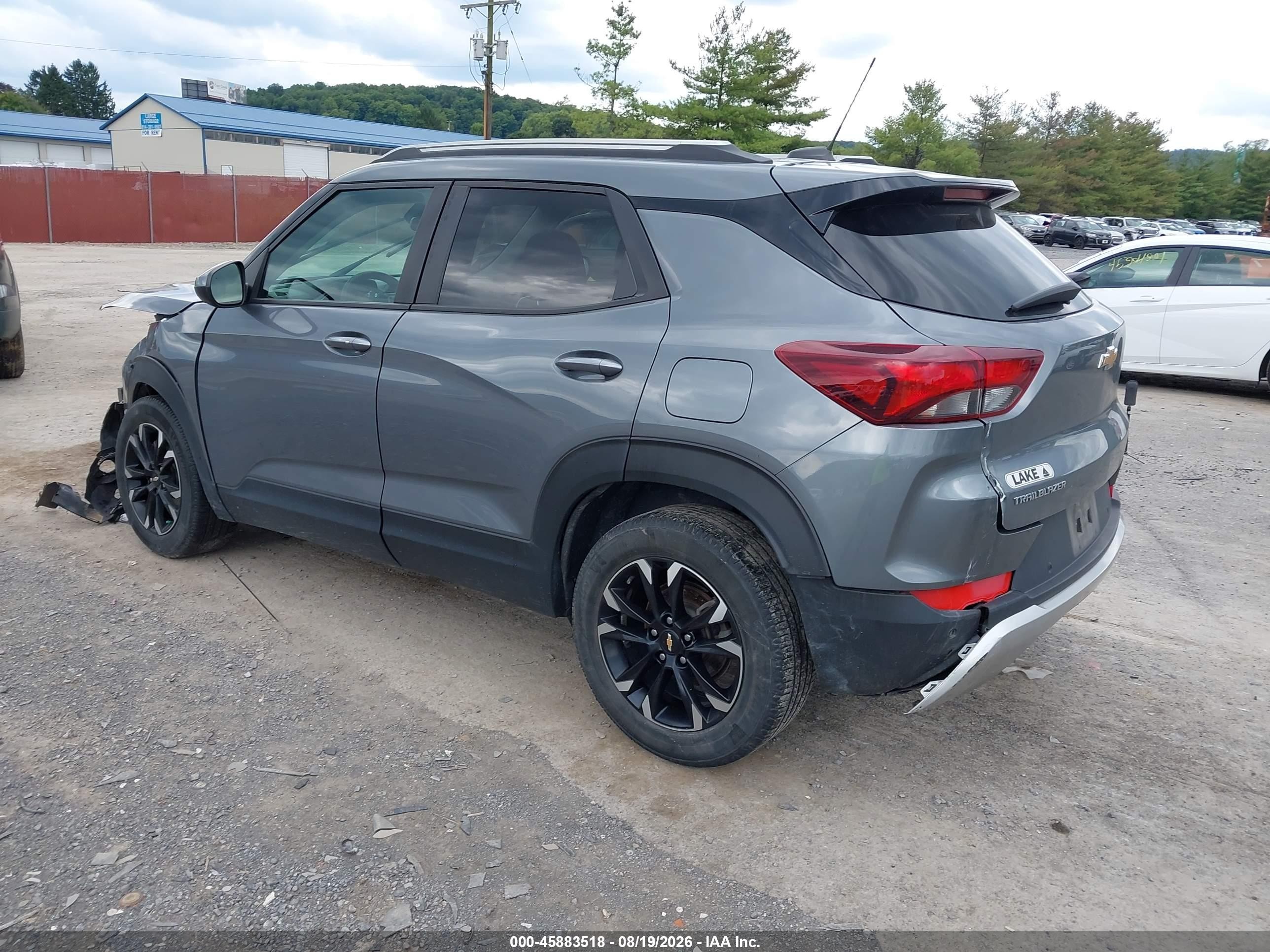 2021 Chevrolet Trailblazer Fwd Lt Gray vin: KL79MPS2XMB130538
