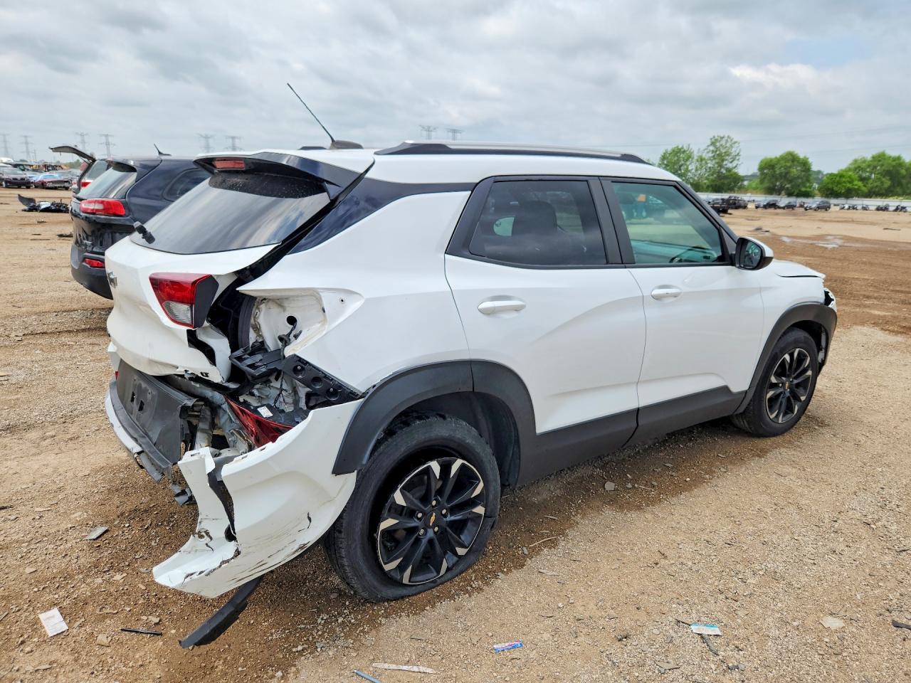 2022 Chevrolet Trailblazer Lt White vin: KL79MPSL0NB032533