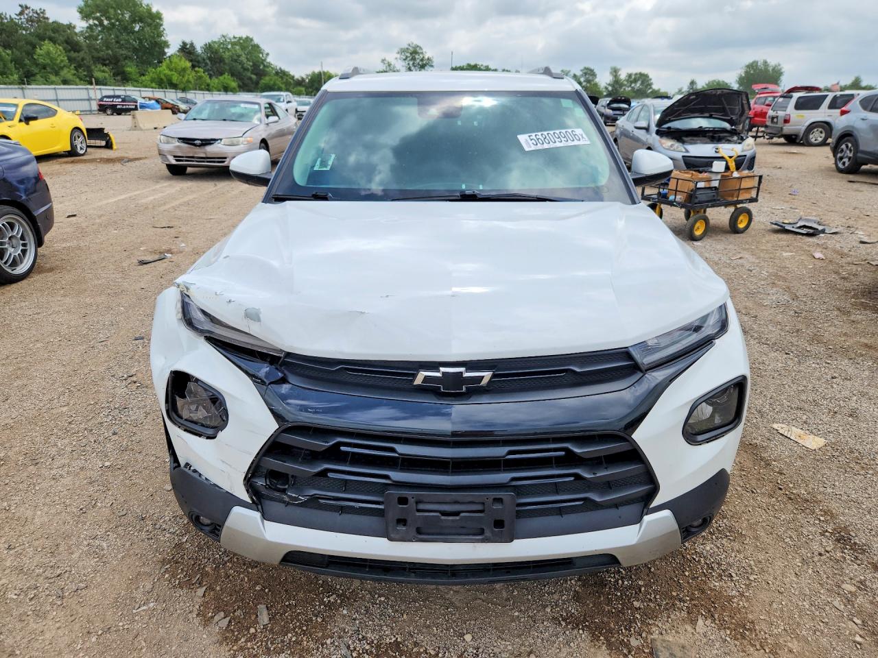 2022 Chevrolet Trailblazer Lt White vin: KL79MPSL0NB032533