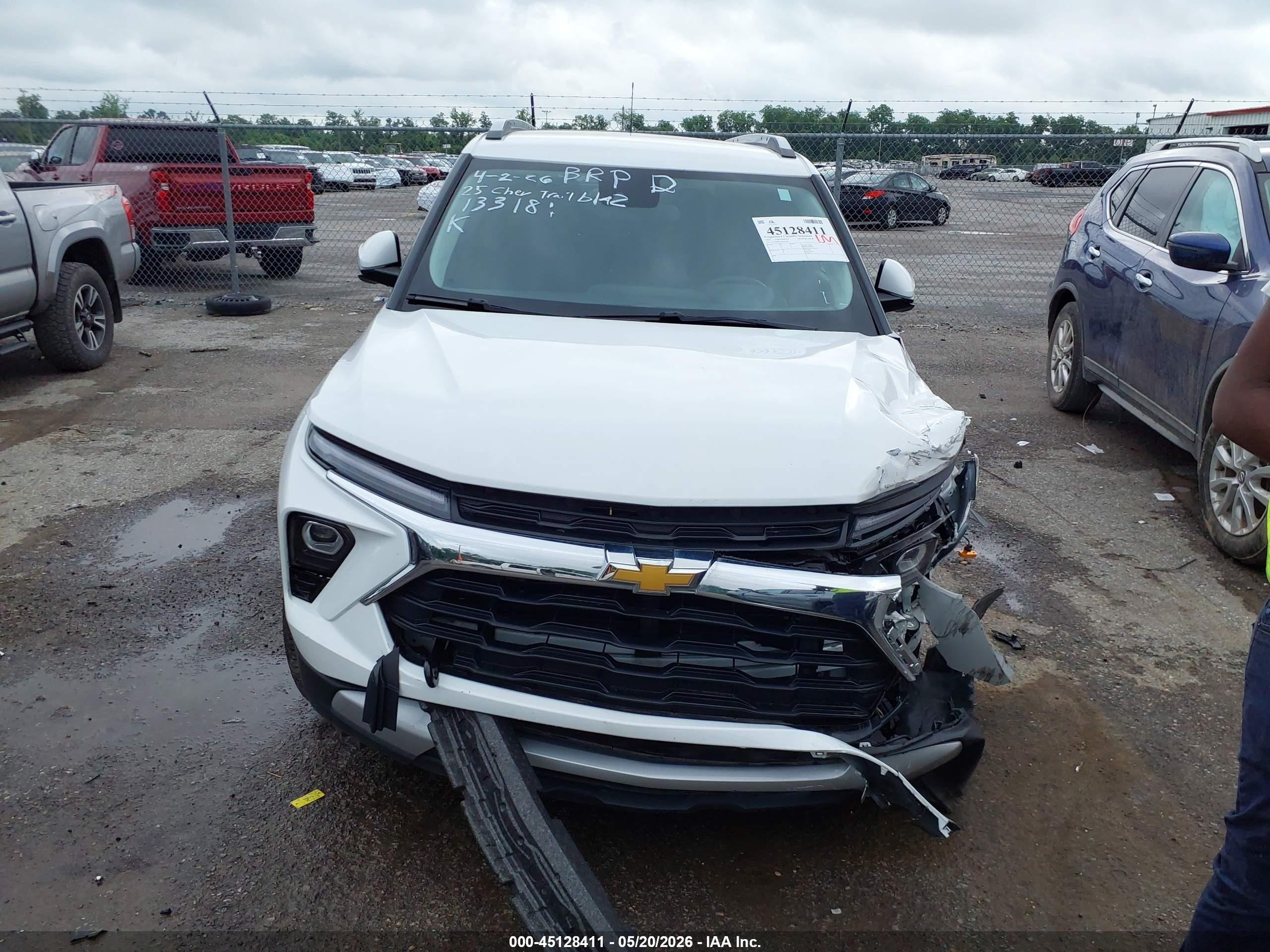2025 Chevrolet Trailblazer Fwd Lt White vin: KL79MPSL2SB133181