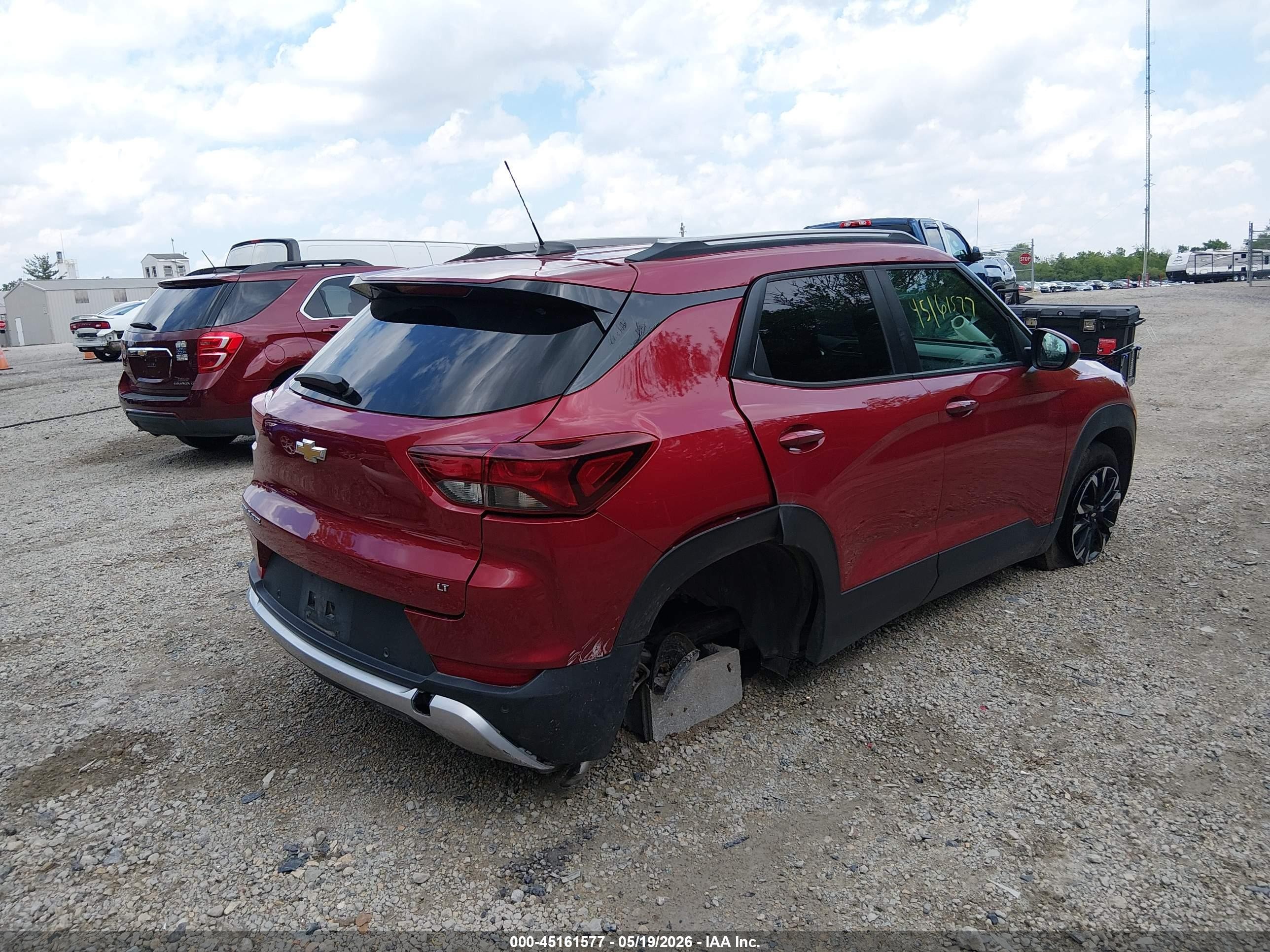2021 Chevrolet Trailblazer Fwd Lt Red vin: KL79MPSL8MB034934