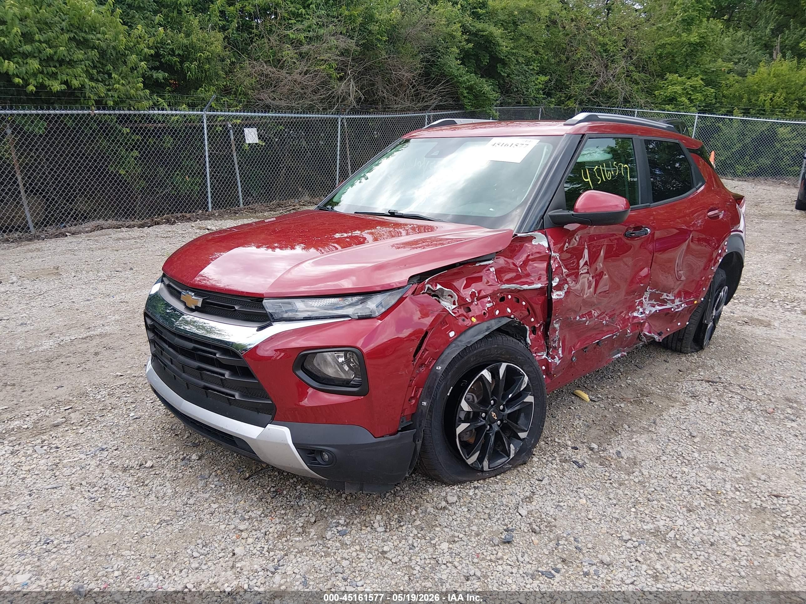 2021 Chevrolet Trailblazer Fwd Lt Red vin: KL79MPSL8MB034934