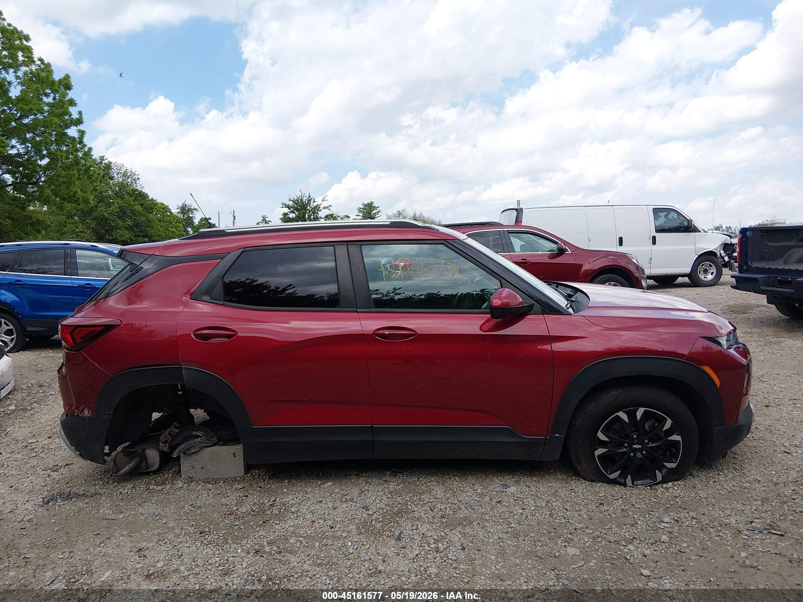 2021 Chevrolet Trailblazer Fwd Lt Red vin: KL79MPSL8MB034934