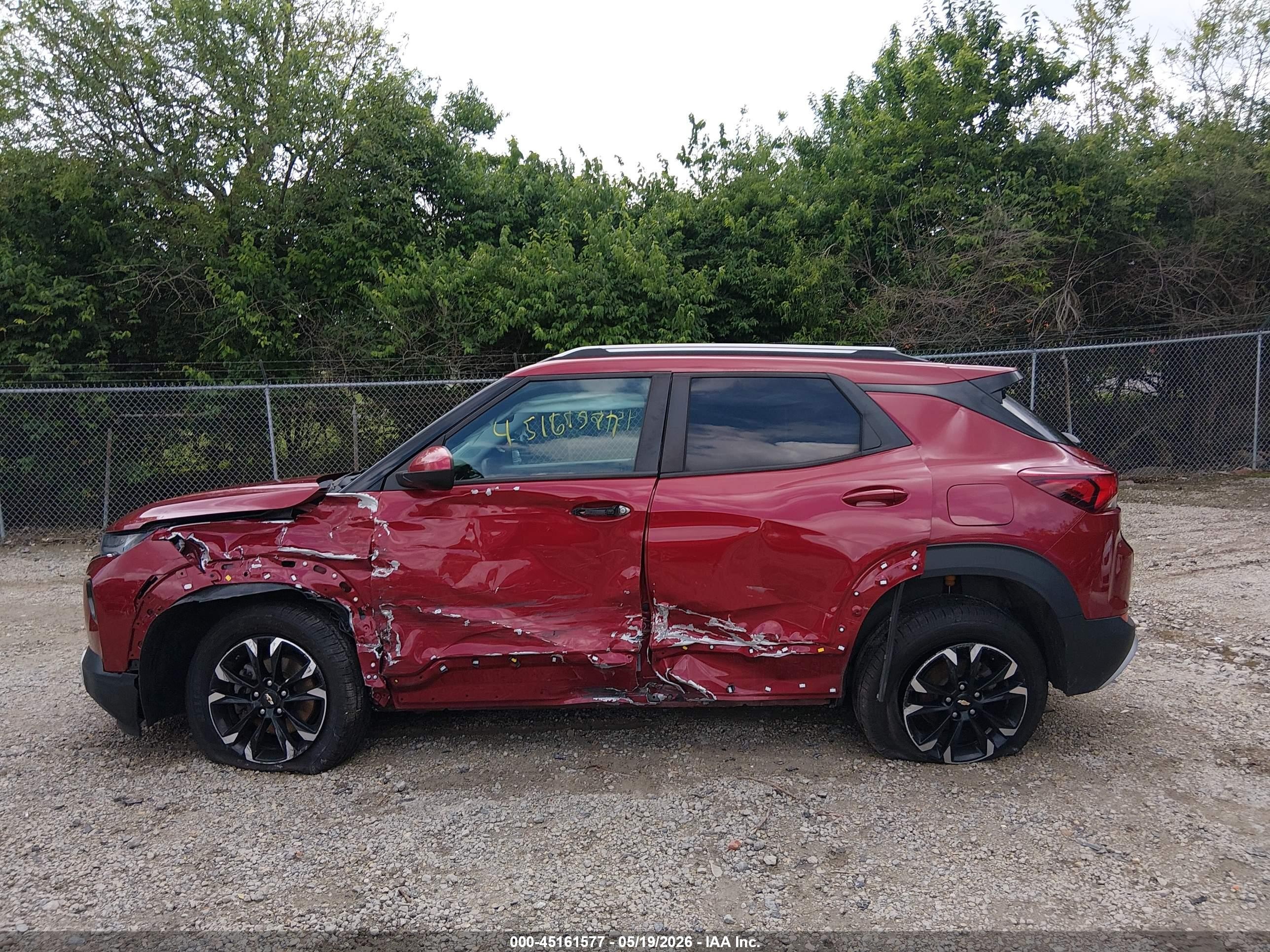 2021 Chevrolet Trailblazer Fwd Lt Red vin: KL79MPSL8MB034934