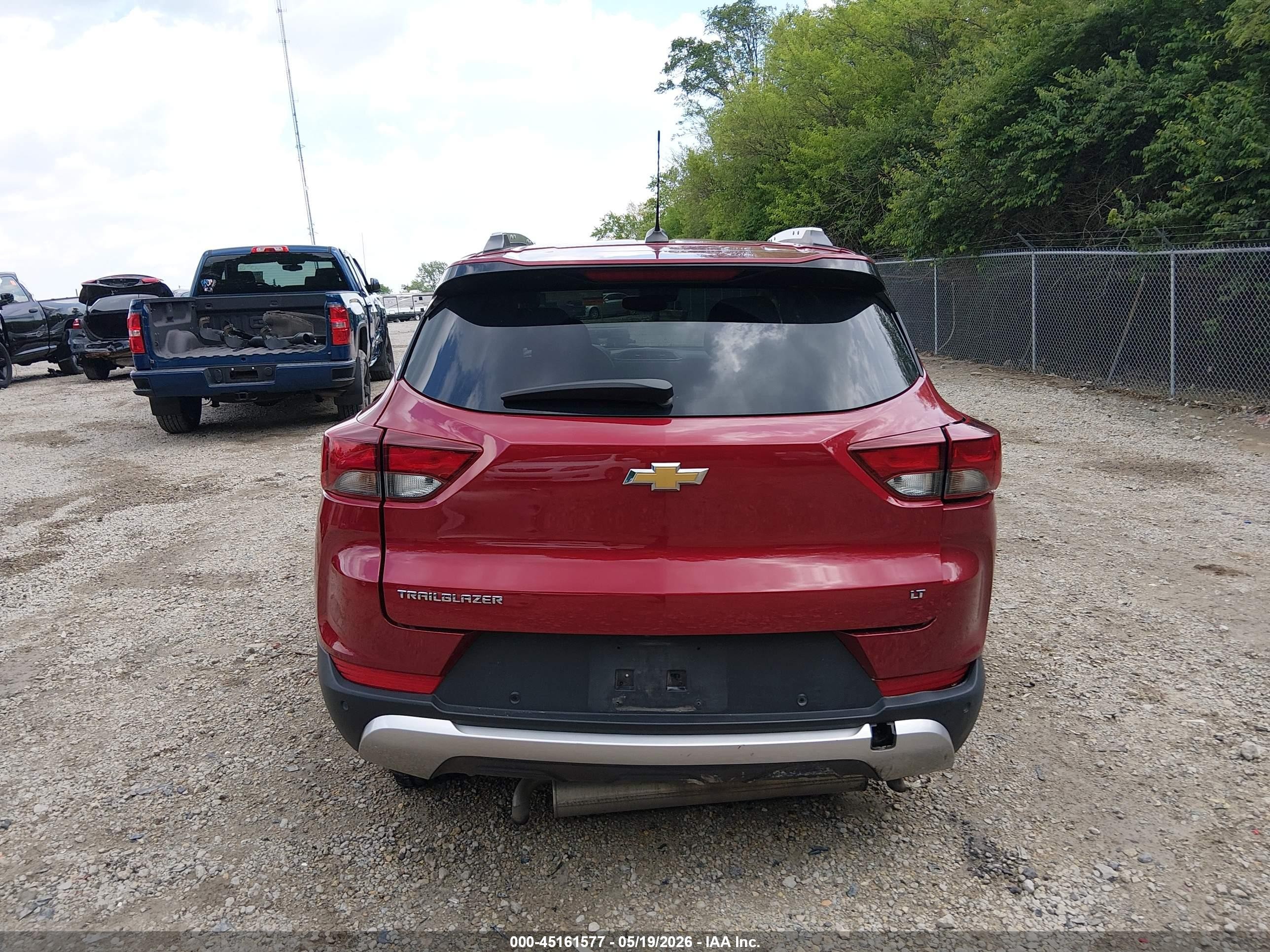 2021 Chevrolet Trailblazer Fwd Lt Red vin: KL79MPSL8MB034934