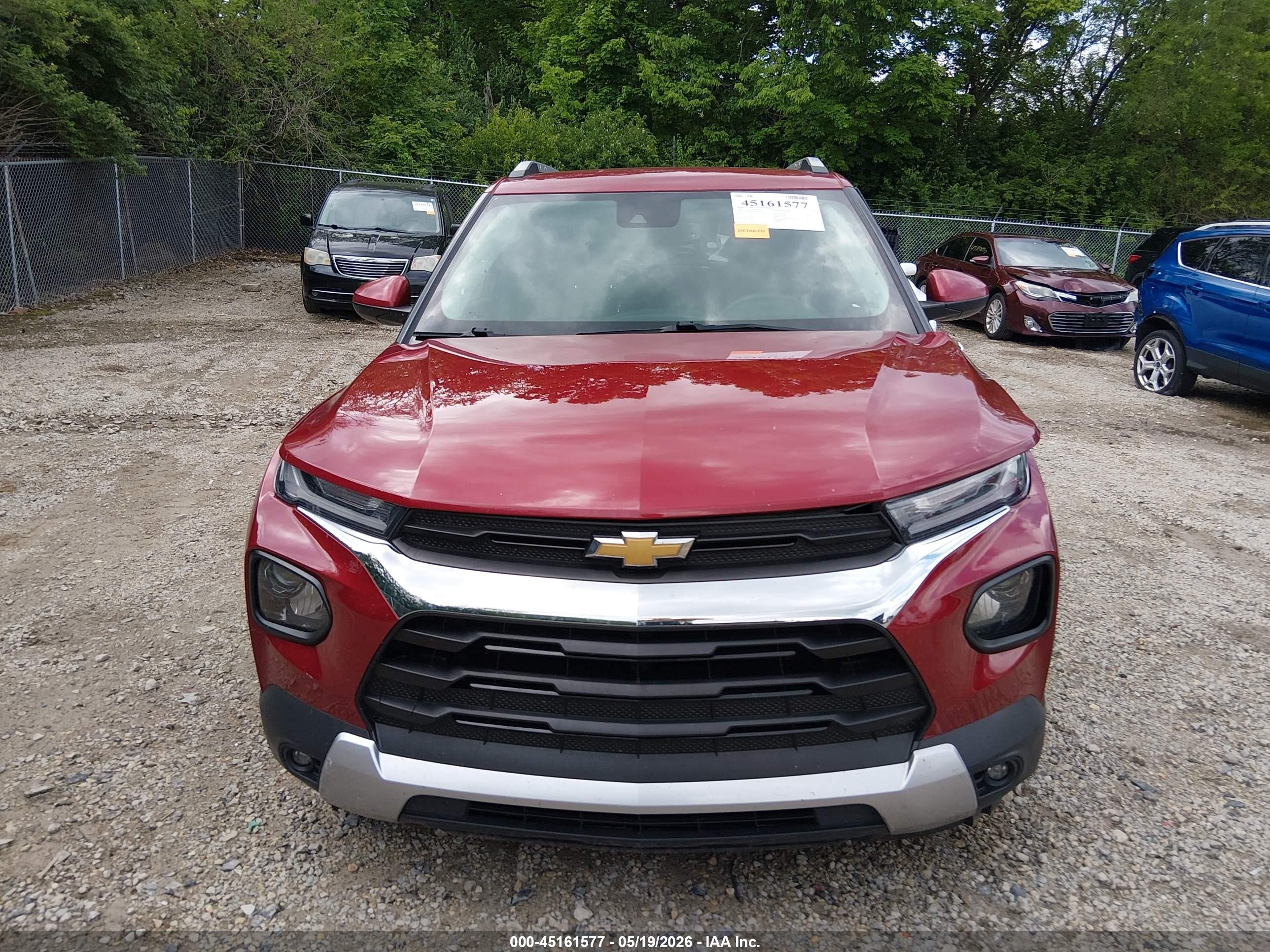 2021 Chevrolet Trailblazer Fwd Lt Red vin: KL79MPSL8MB034934