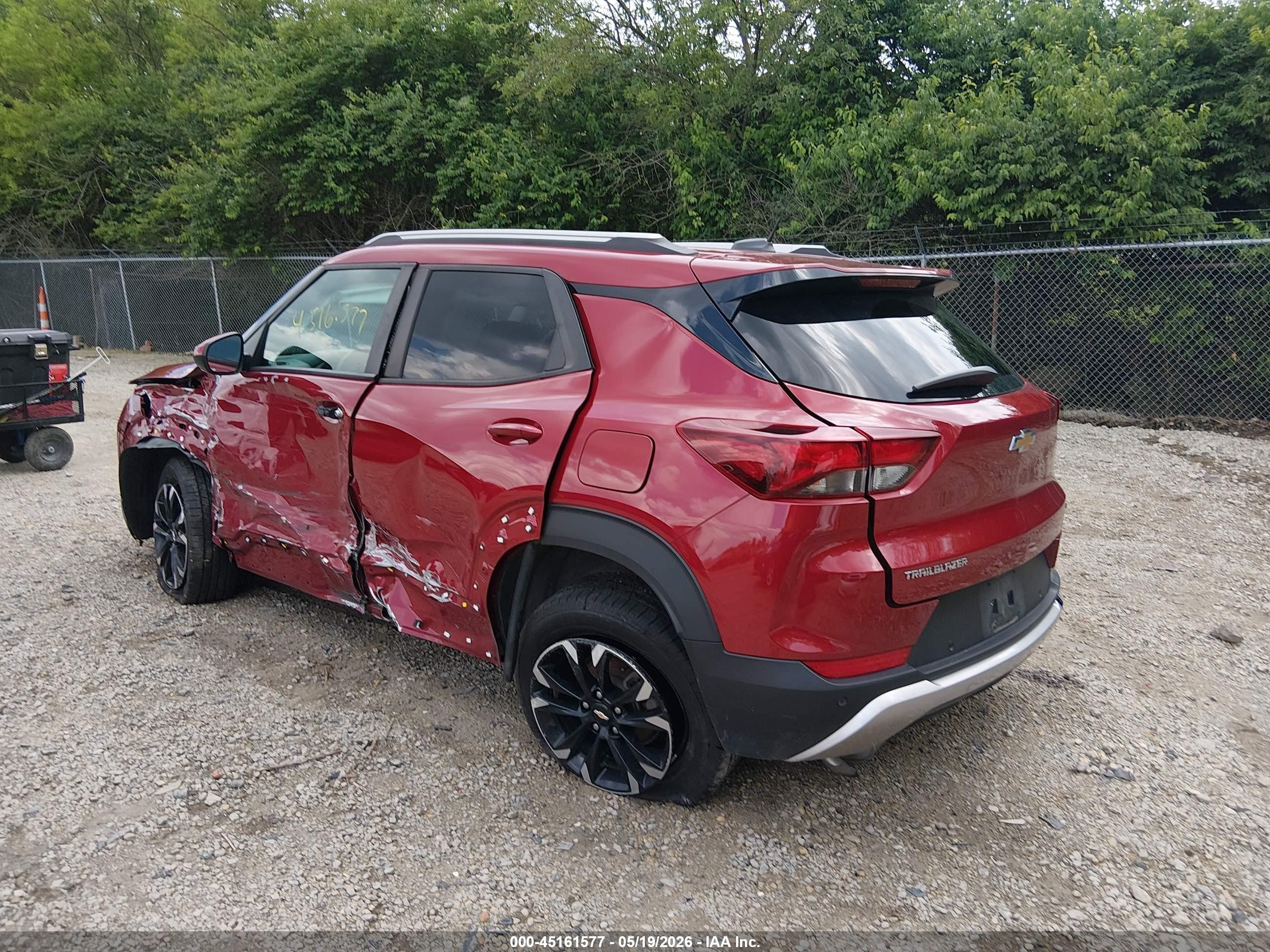 2021 Chevrolet Trailblazer Fwd Lt Red vin: KL79MPSL8MB034934