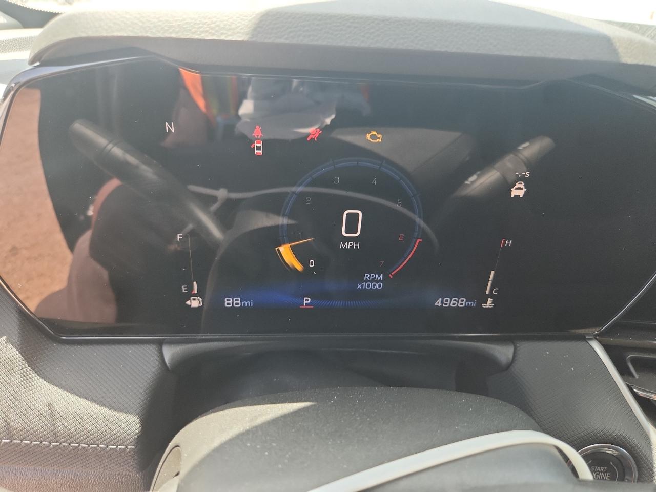 2026 Chevrolet Trailblazer Lt Black vin: KL79MPSL8TB131193 Damage: Warning Light - Engine, On, Unacceptable