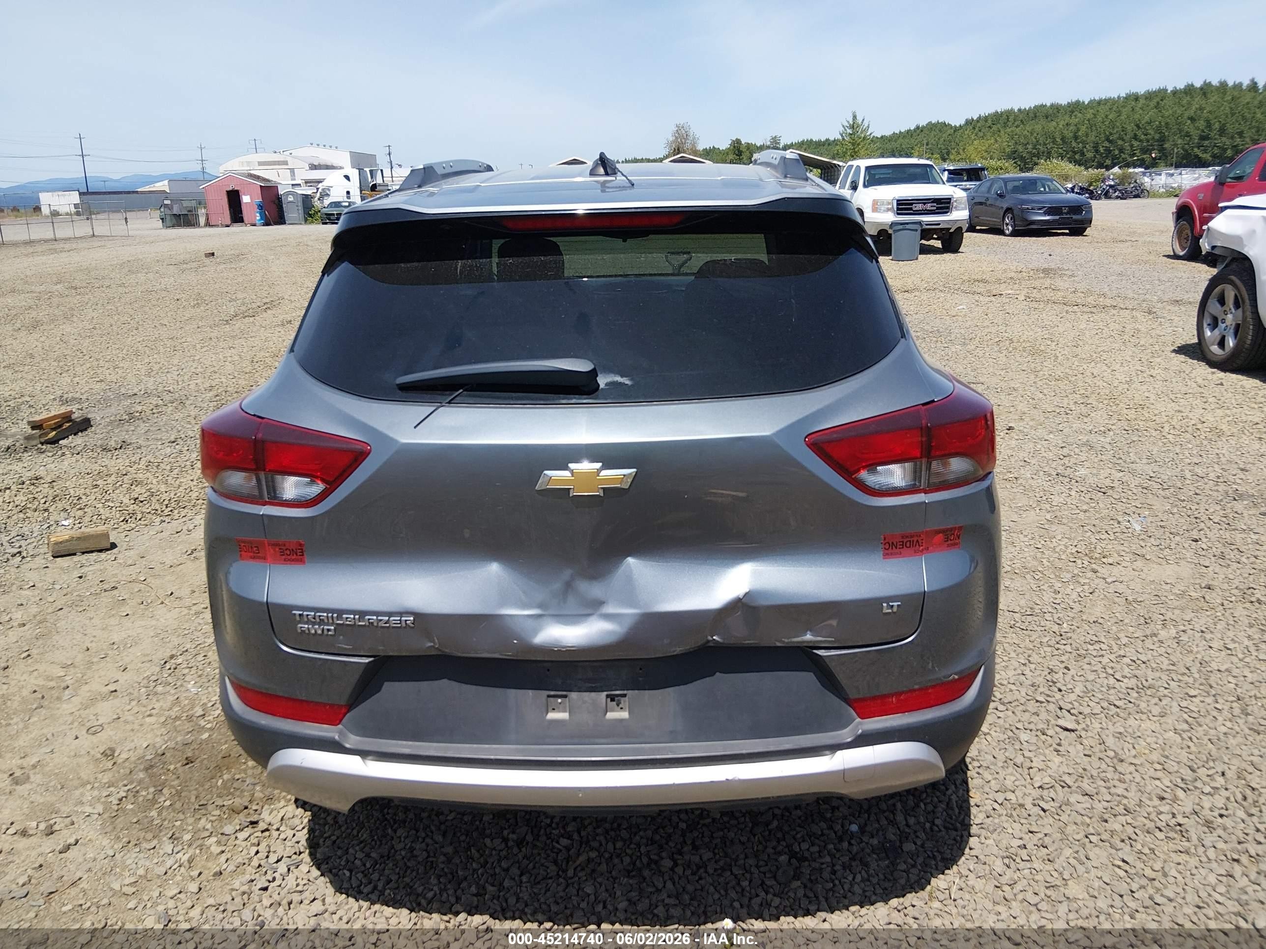 2021 Chevrolet Trailblazer Awd Lt Gray vin: KL79MRSL0MB165075
