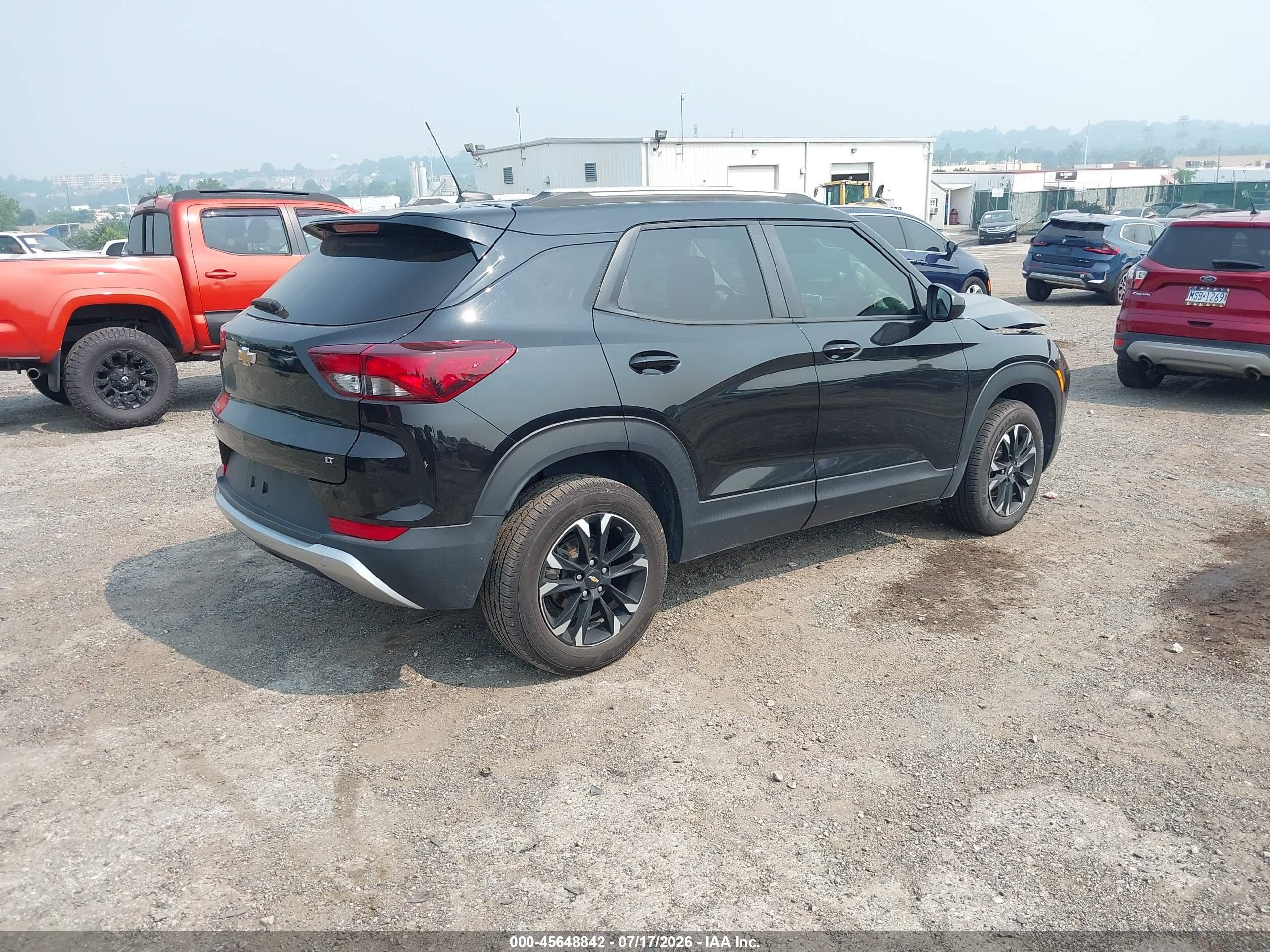 2022 Chevrolet Trailblazer Awd Lt Black vin: KL79MRSL4NB030179
