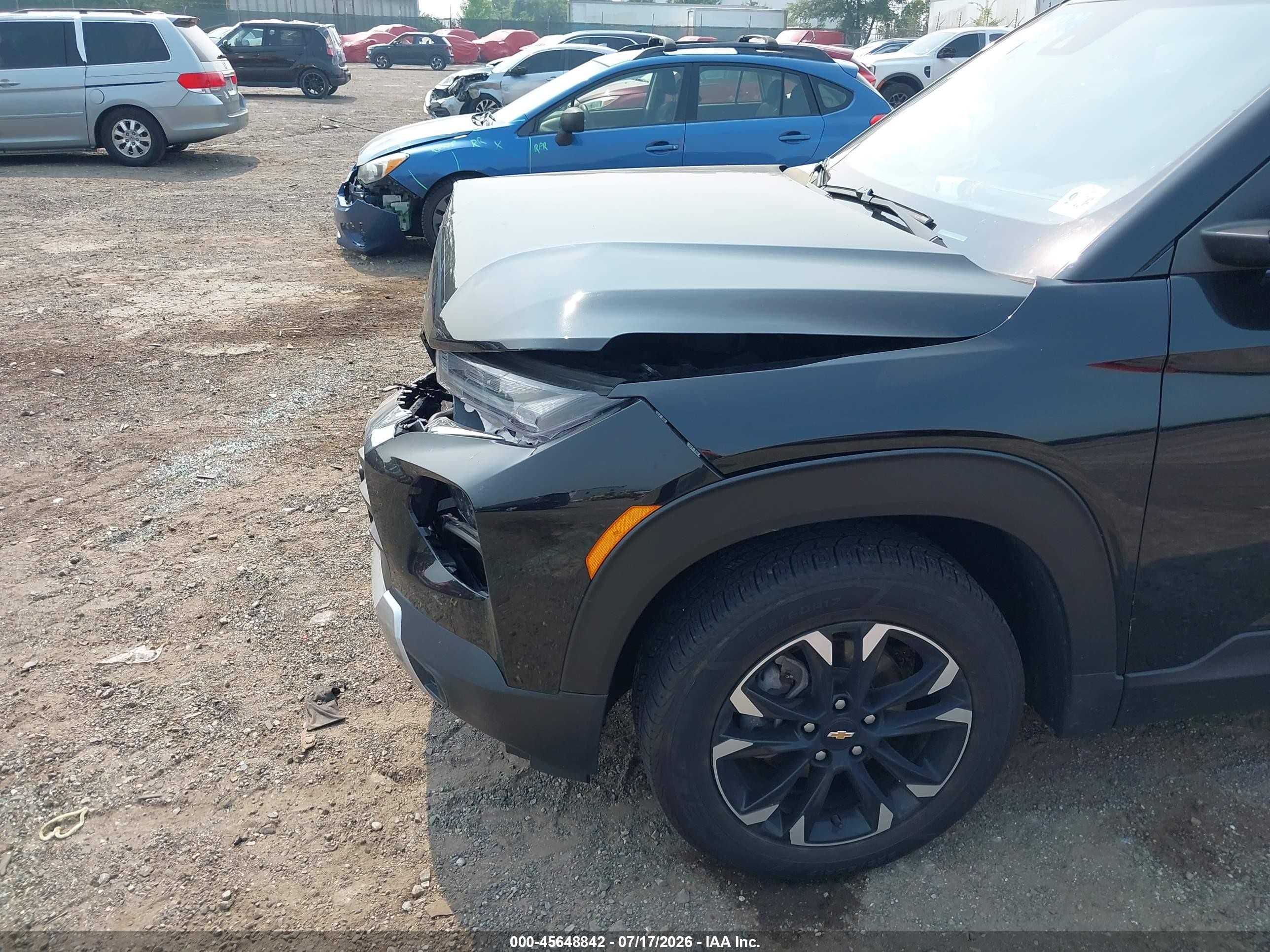 2022 Chevrolet Trailblazer Awd Lt Black vin: KL79MRSL4NB030179