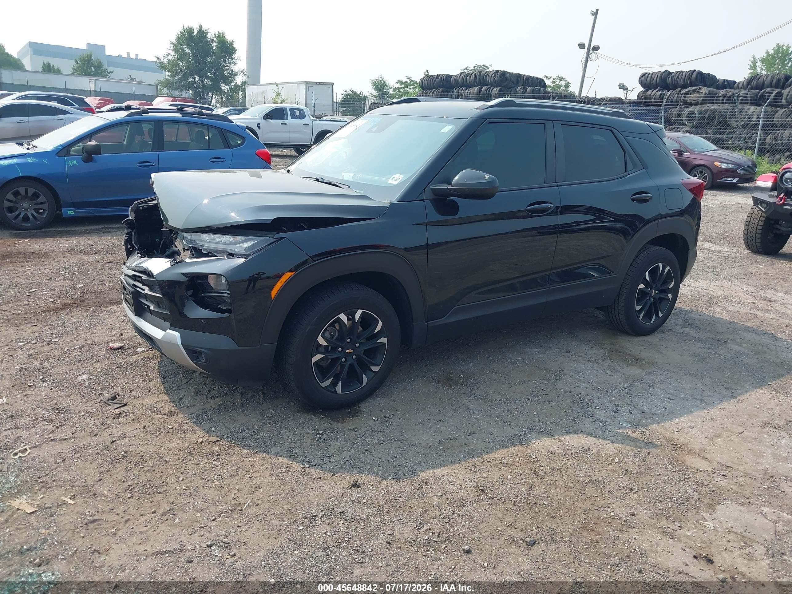 2022 Chevrolet Trailblazer Awd Lt Black vin: KL79MRSL4NB030179