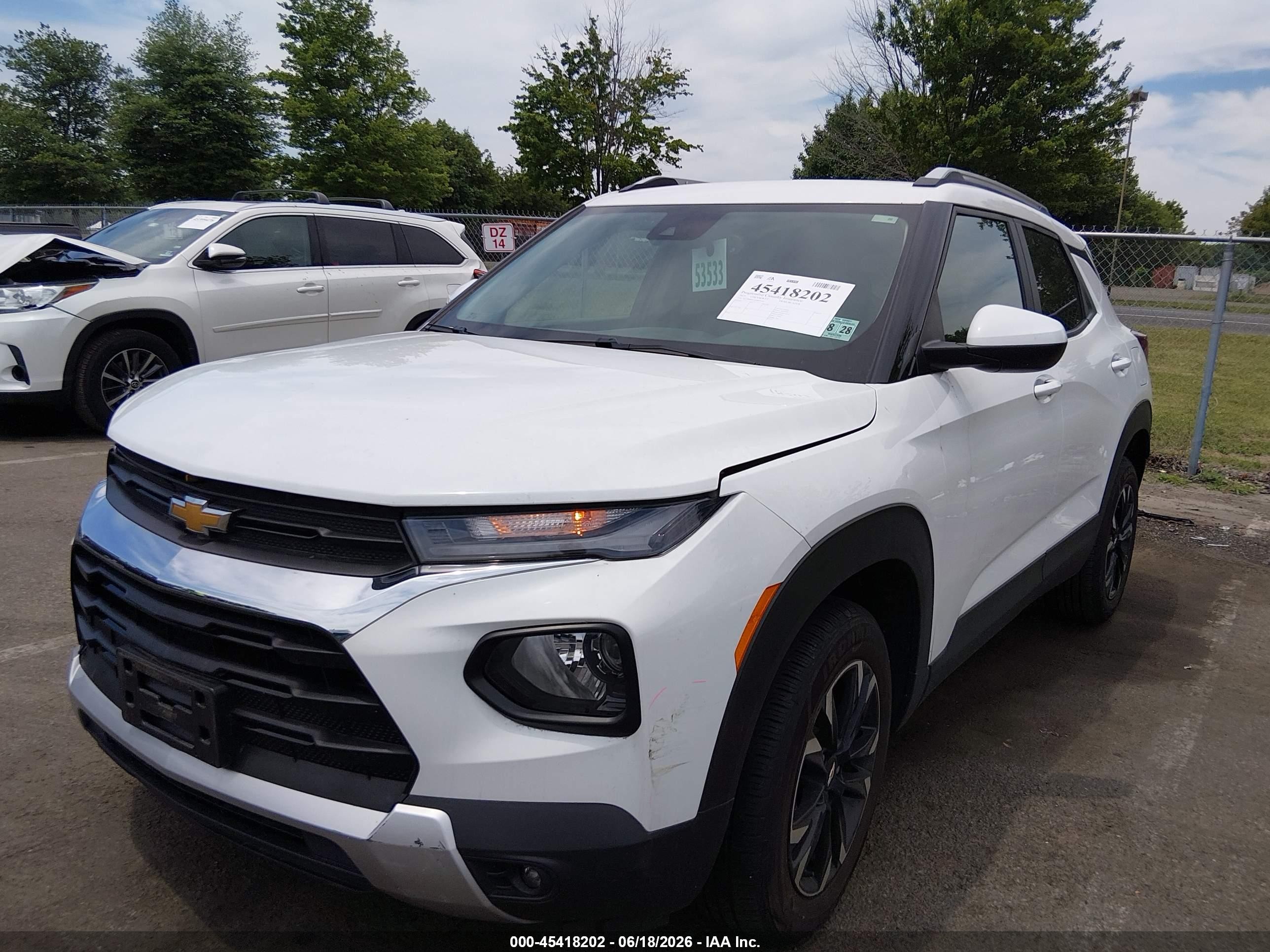 2023 Chevrolet Trailblazer Awd Lt Белый vin: KL79MRSL4PB079207