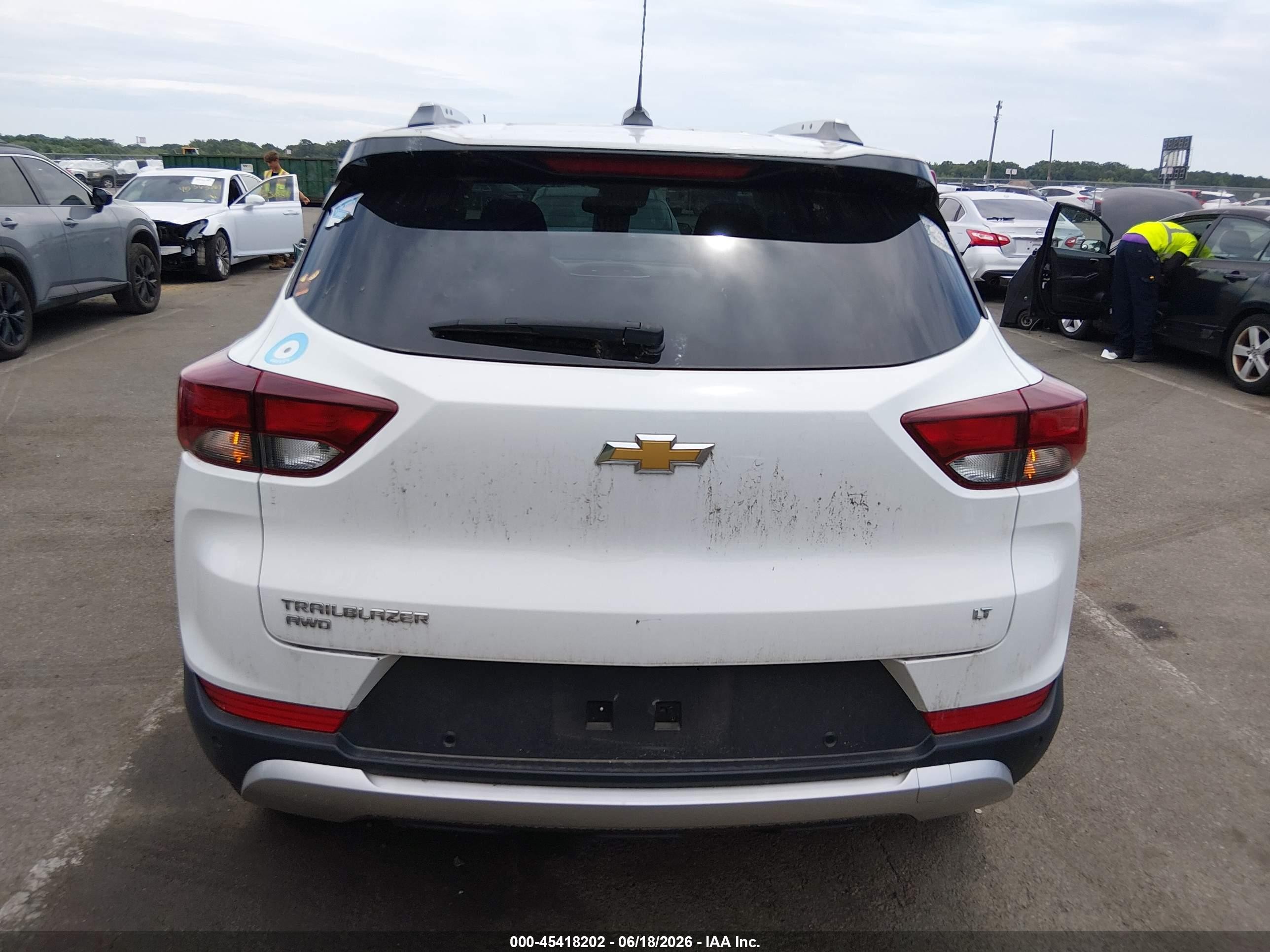 2023 Chevrolet Trailblazer Awd Lt Белый vin: KL79MRSL4PB079207