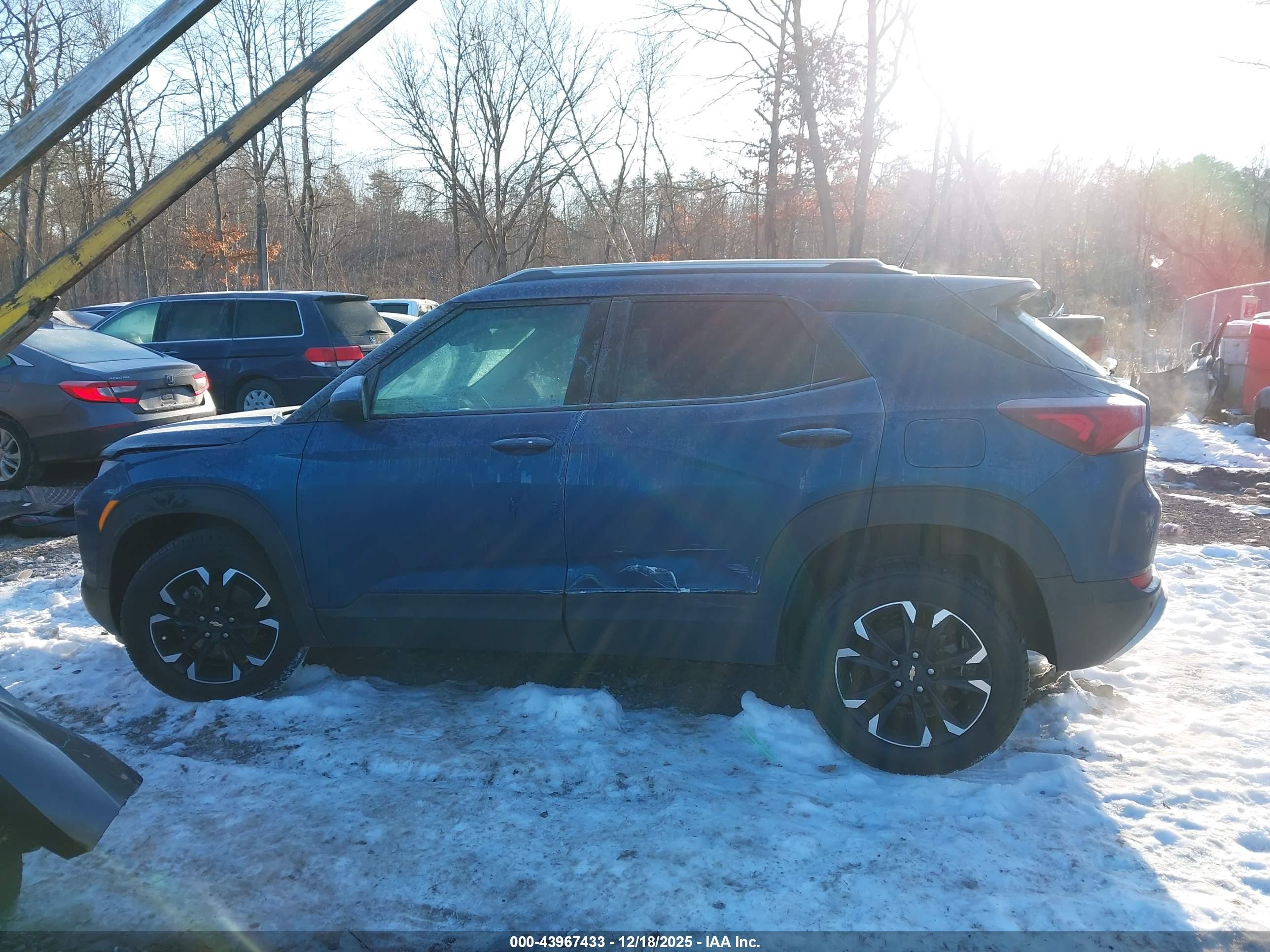 2021 Chevrolet Trailblazer Awd Lt Blue vin: KL79MRSL5MB009386