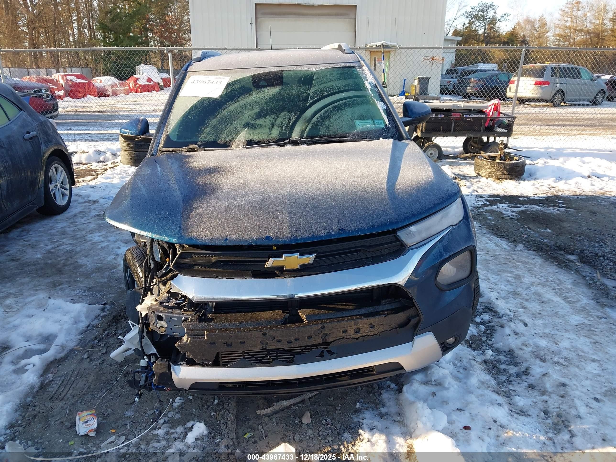 2021 Chevrolet Trailblazer Awd Lt Blue vin: KL79MRSL5MB009386