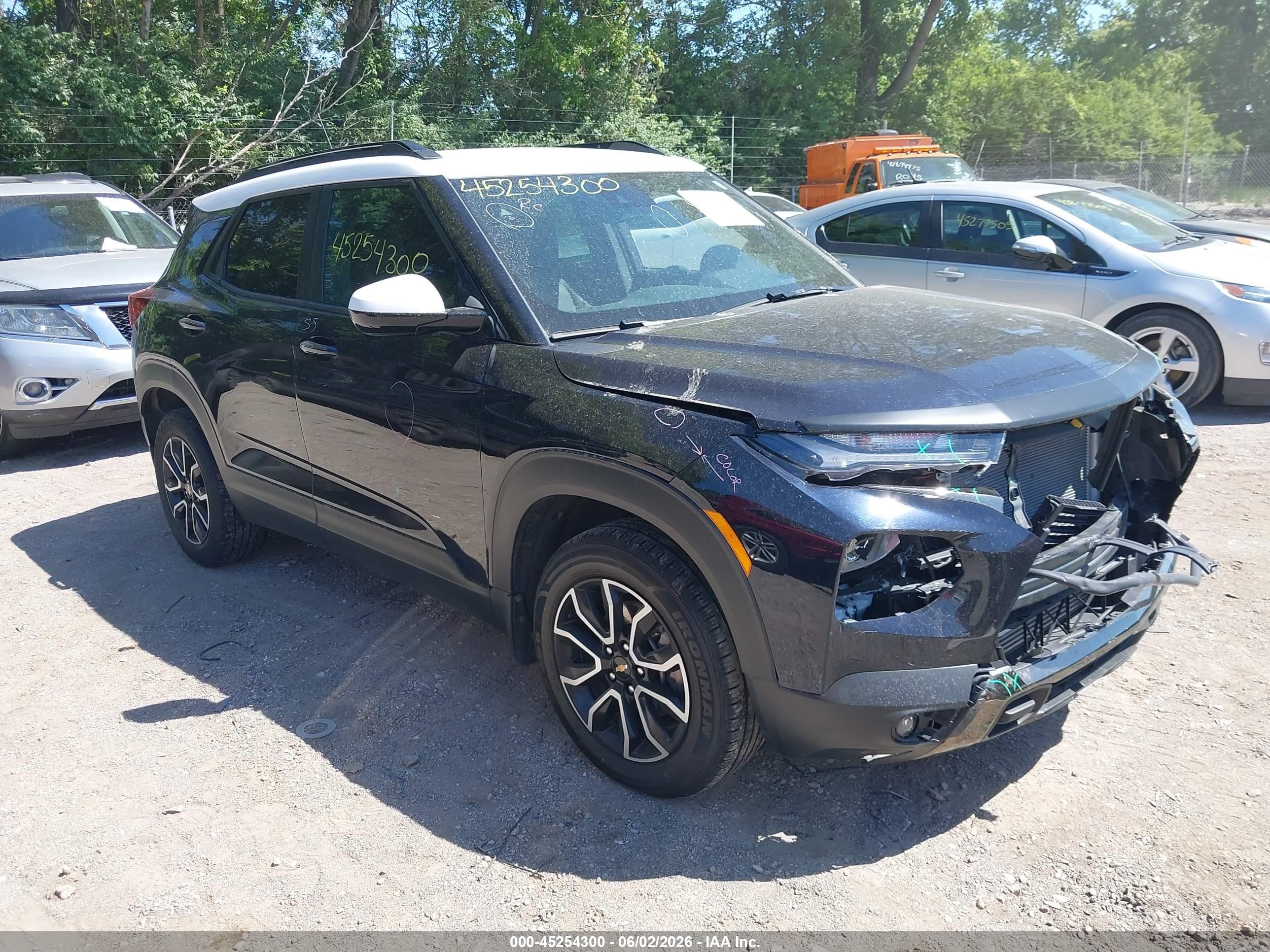 2021 Chevrolet Trailblazer Awd Activ Dark Blue vin: KL79MSSL2MB074395